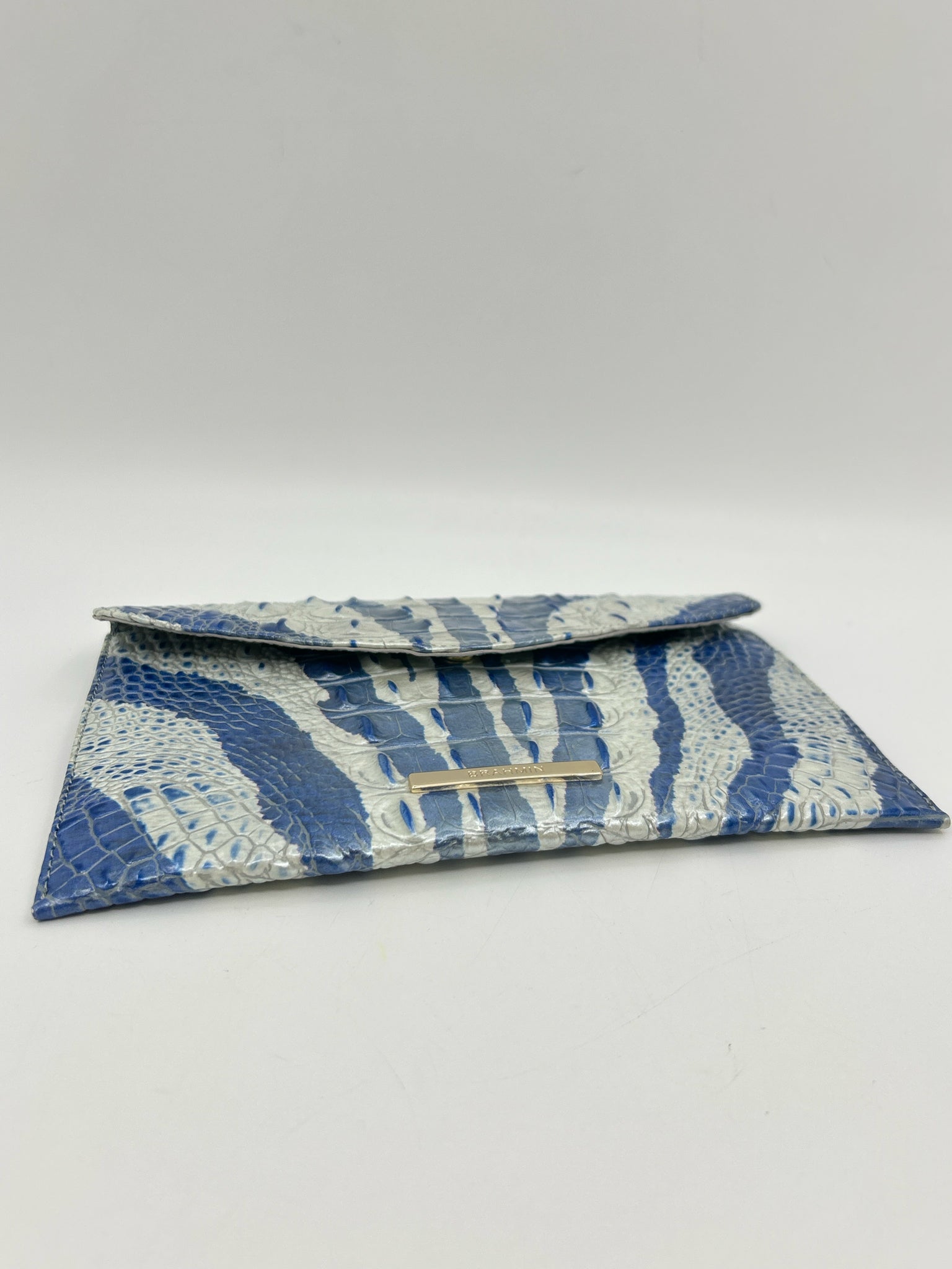 BRAHMIN blue and white Women Clutch
