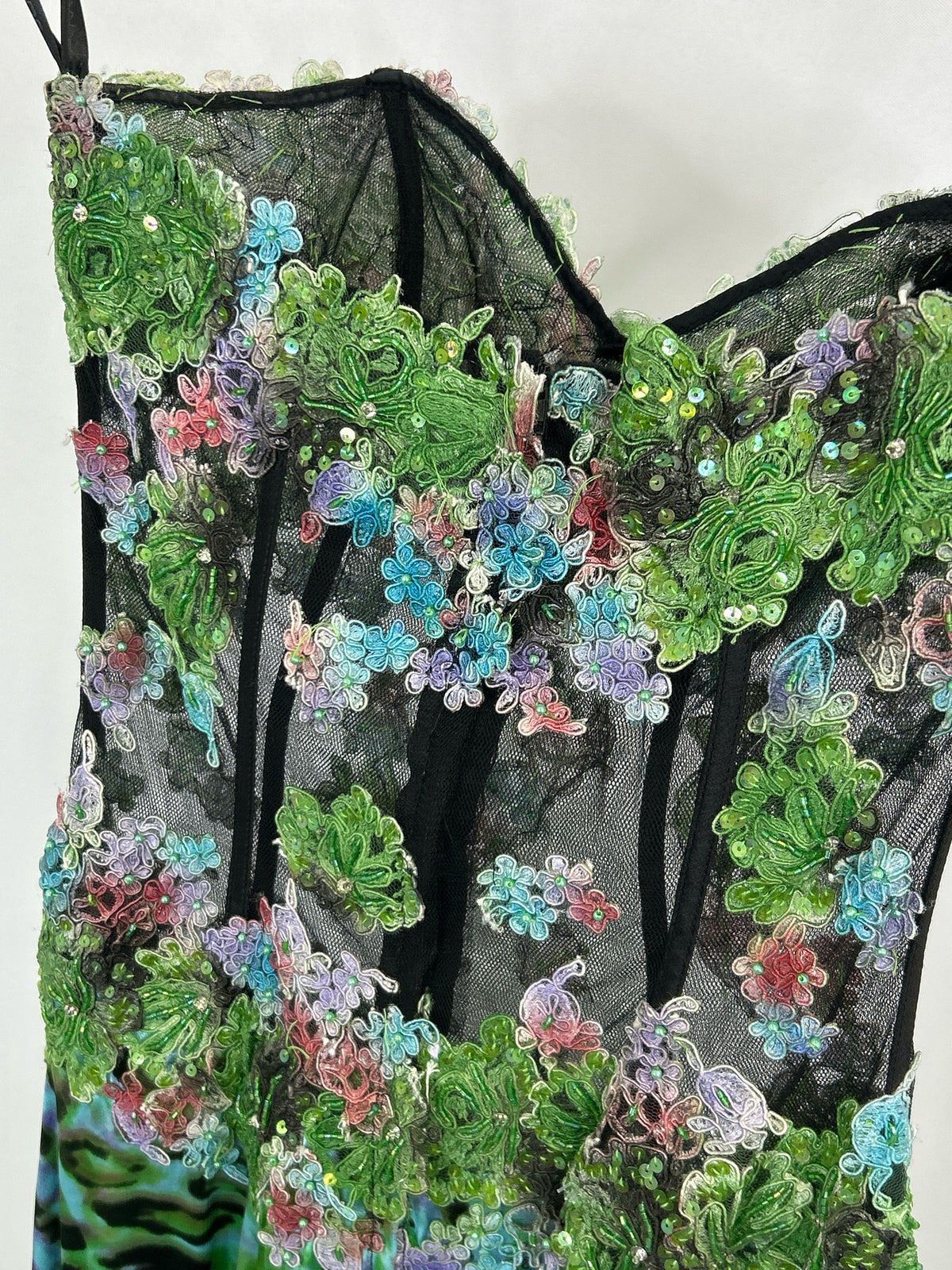 JOVANI Size 4 Multi-Color Women Dress