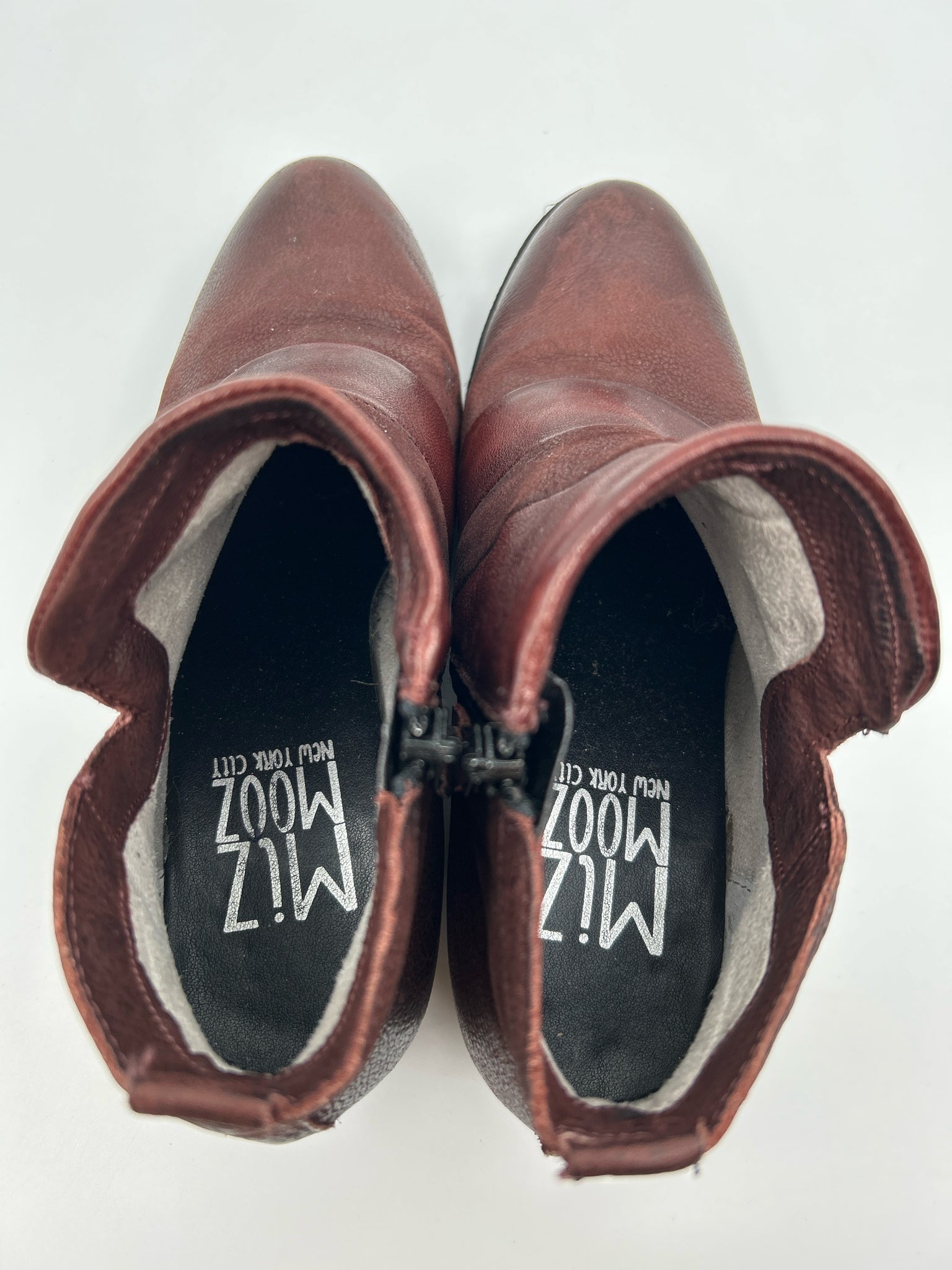 MIZ MOOZ Size 37 Burgundy Women Booties
