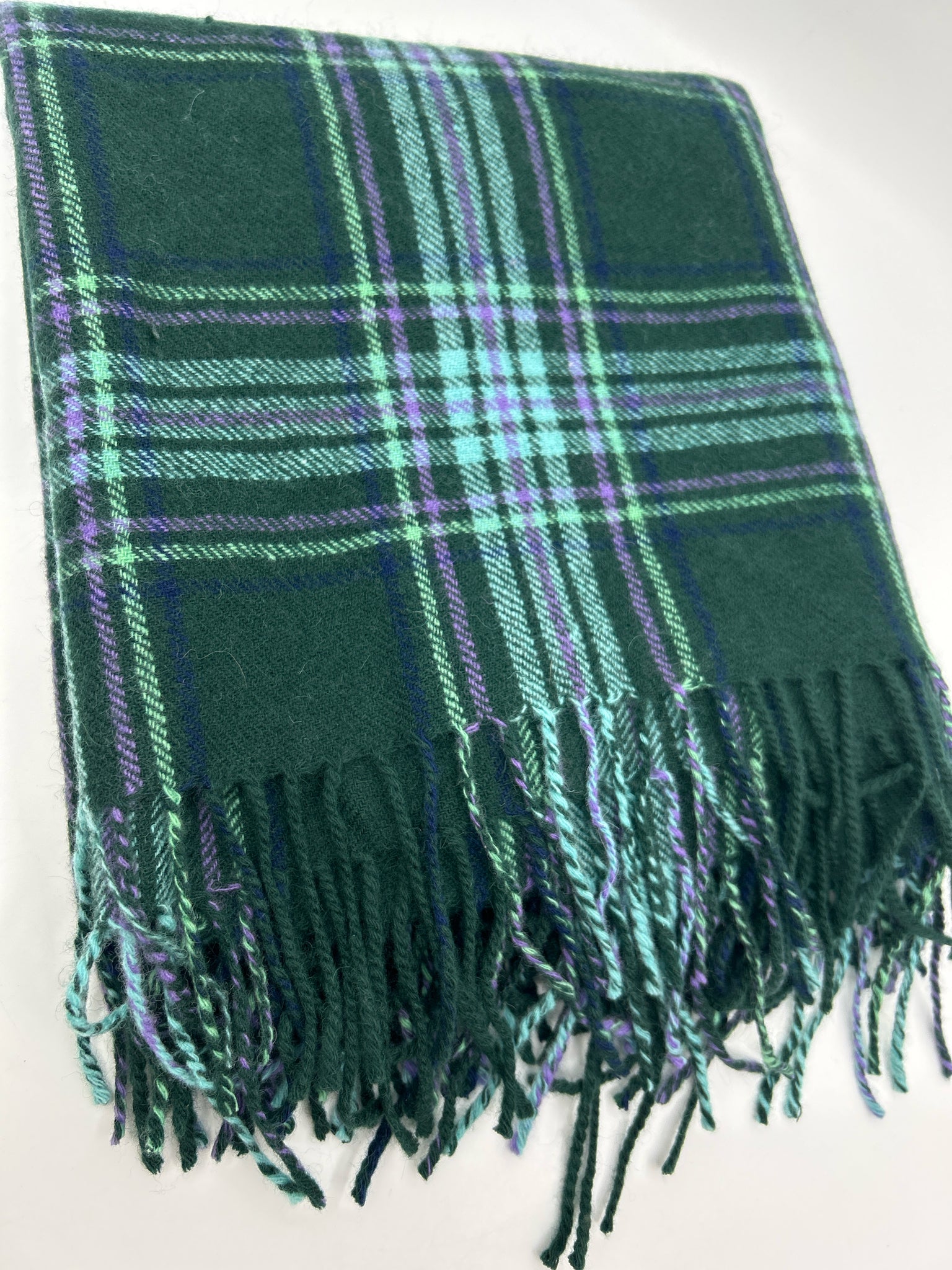 TALBOTS NWT Green Plaid Women Scarf