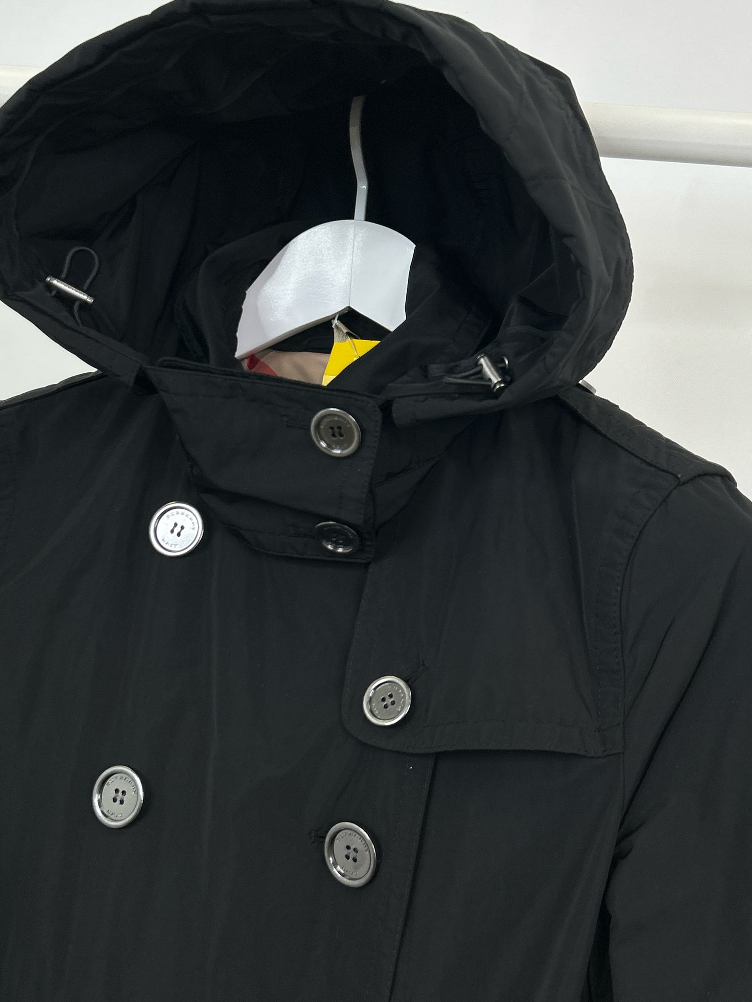 BURBERRY BRIT Size 6 Black Women Trench Coat