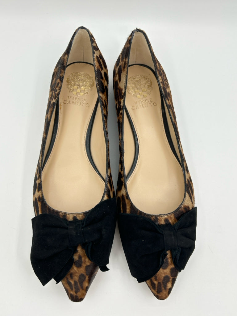 VINCE CAMUTO Women Size 9.5M BROWN & BLACK Flats