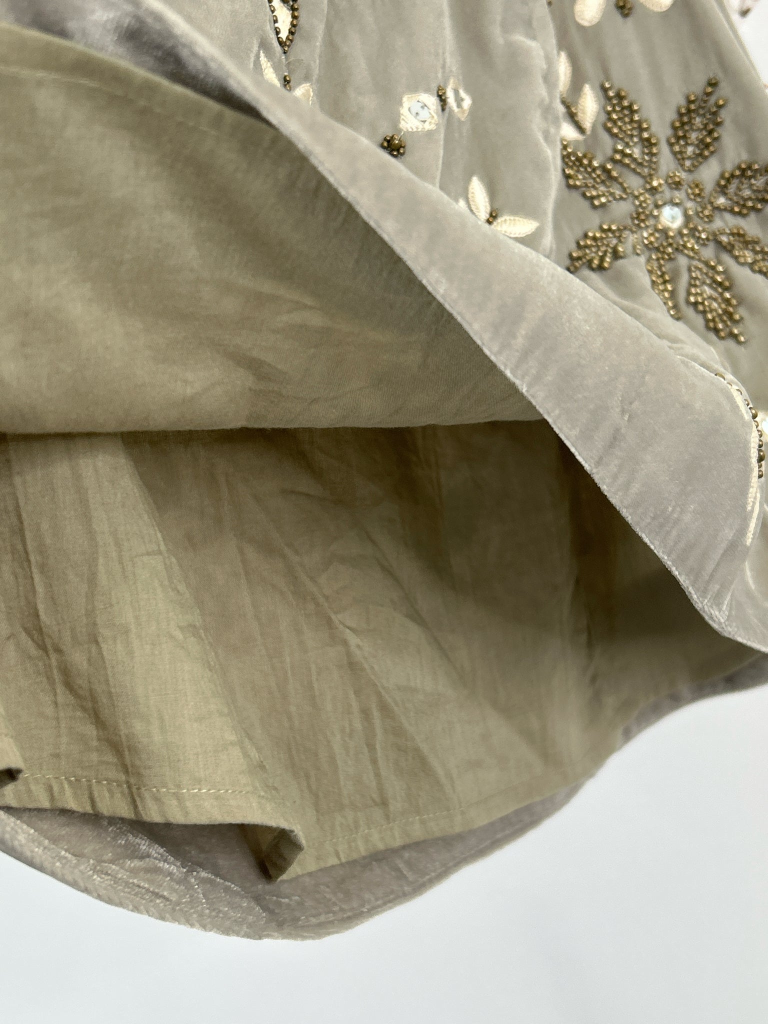 FREE PEOPLE Size 6 Silver Women Skirt