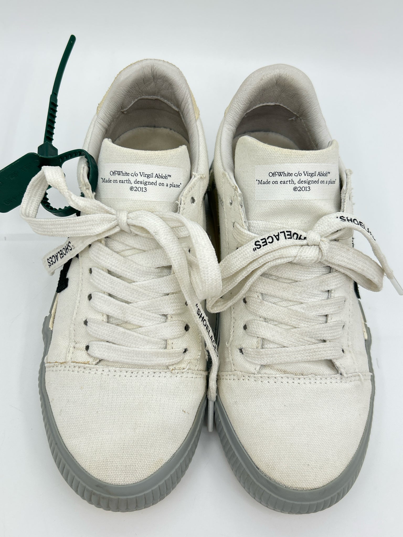 OFF-WHITE Size 37 white & grey Women Sneakers