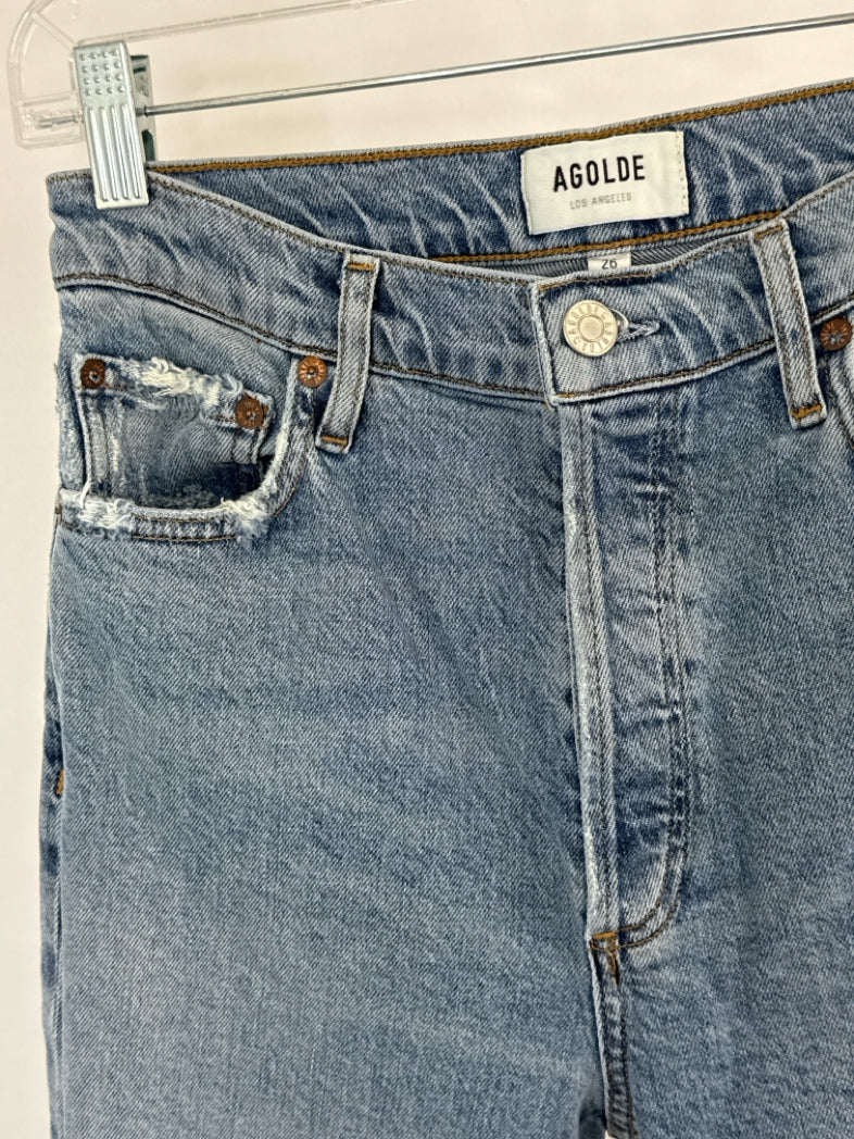 AGOLDE Size 26/2 BLUE DENIM Women jeans