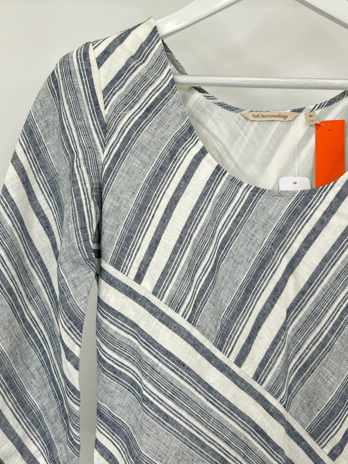 SOFT SURROUNDINGS Size XS BLUE & WHITE Women Dress