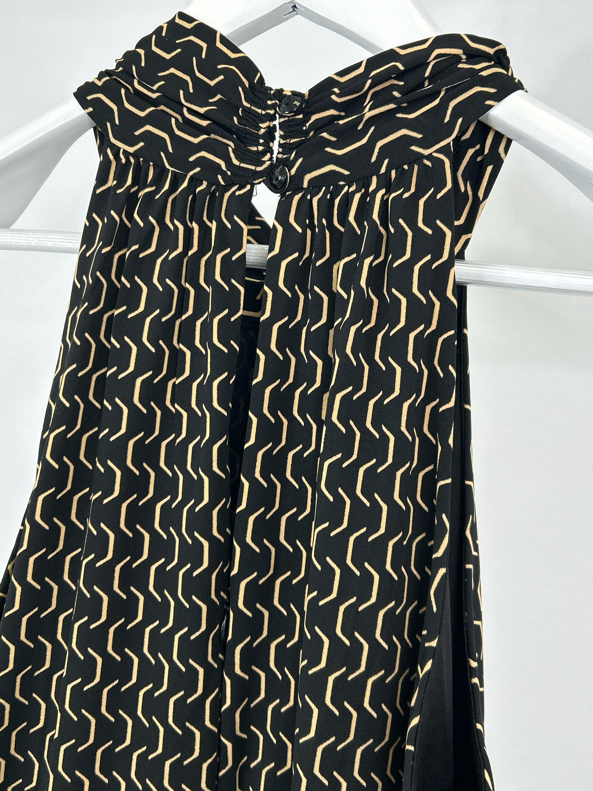 ENFOCUS STUDIO Size 14 Black Print Women Jumpsuit