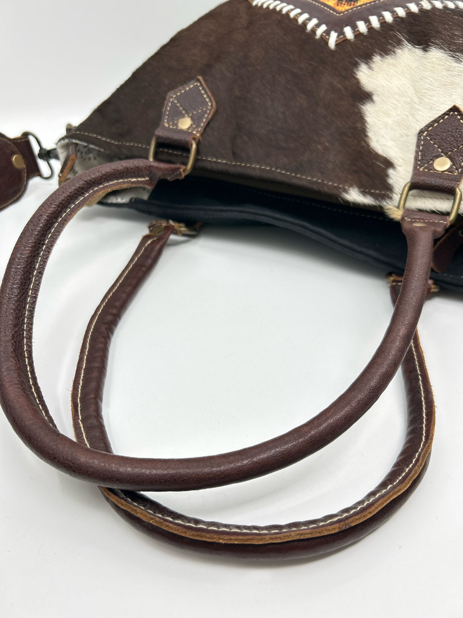 MYRA BAG Brown Print Women Purse