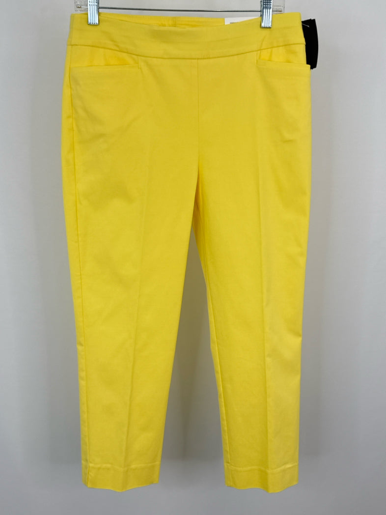 CHICO'S Size 8 Yellow Women Pants