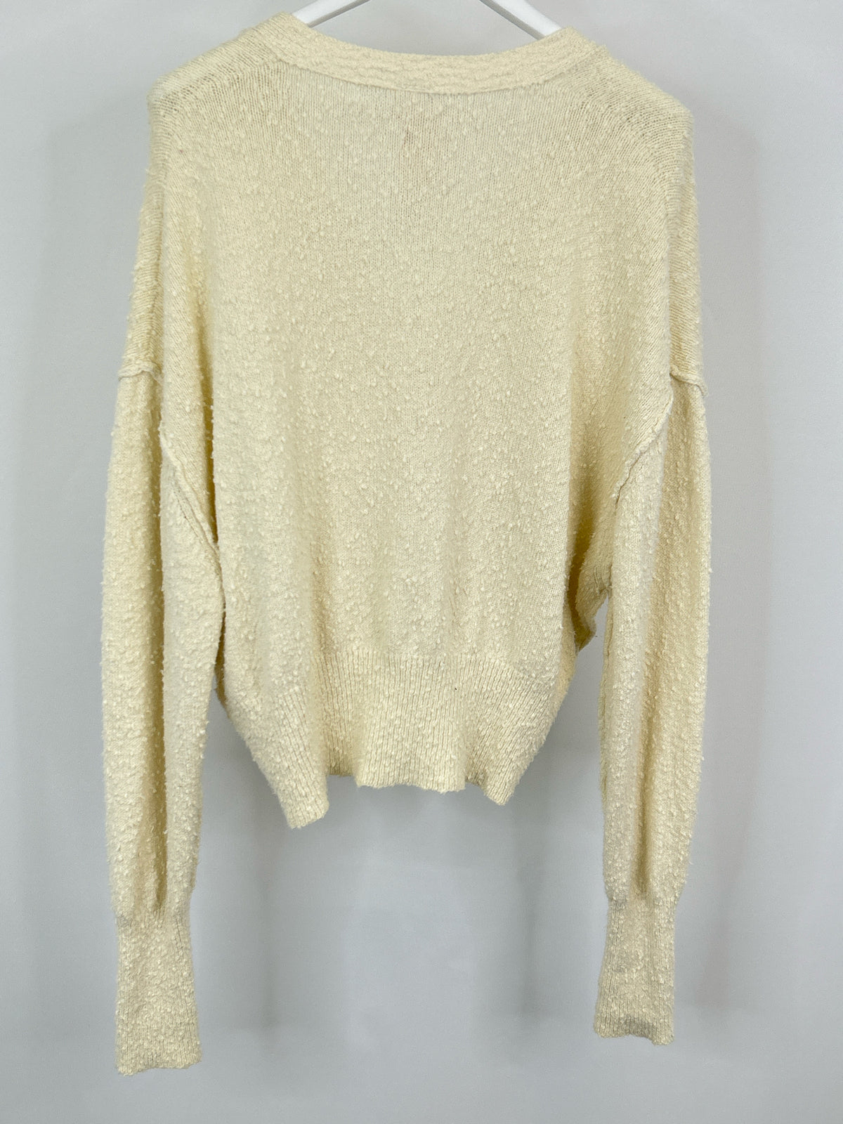 FREE PEOPLE Size S Cream Women Cardigan