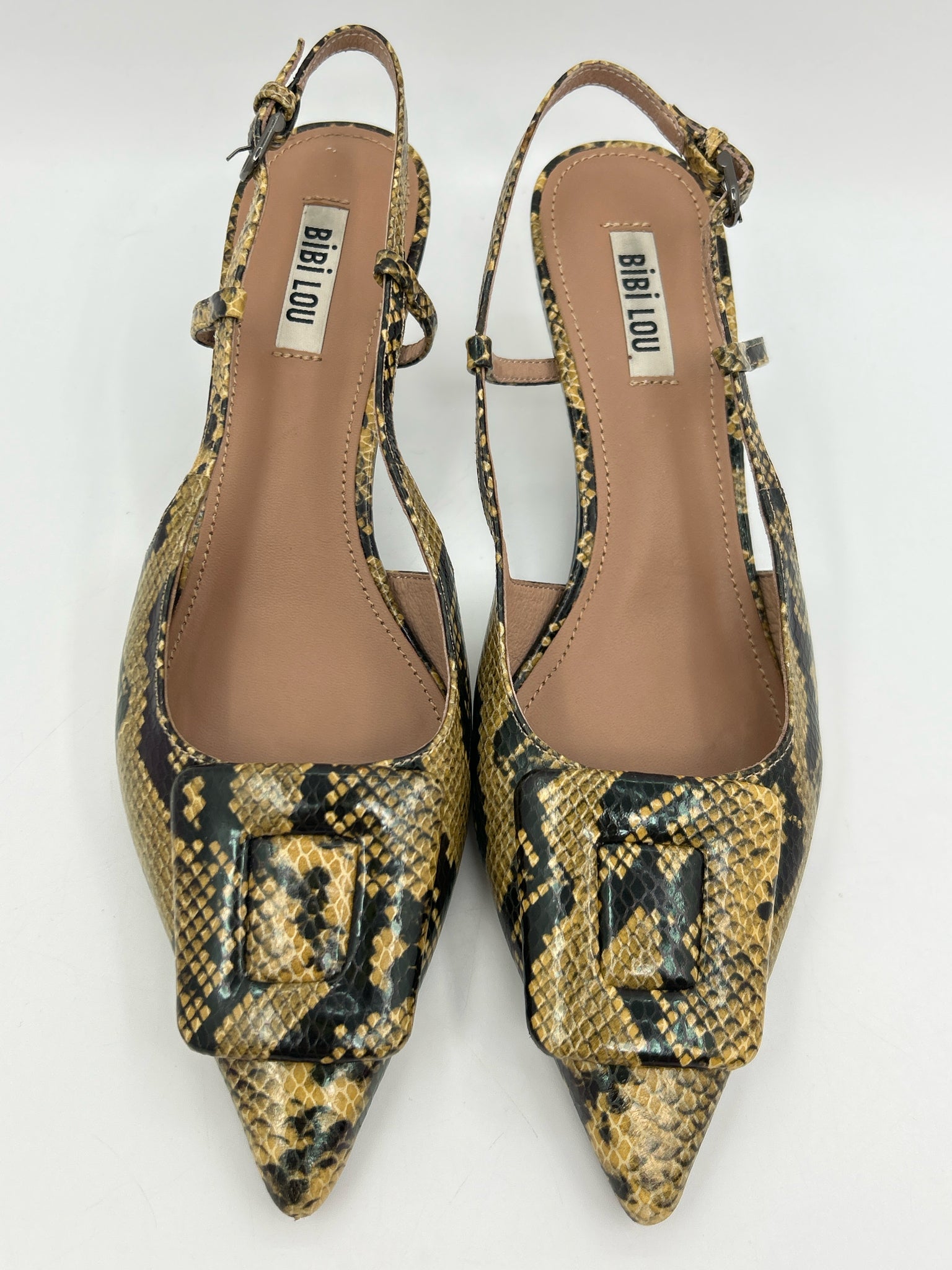 BIBI LOU Size 10 Beige and Black Women Pumps