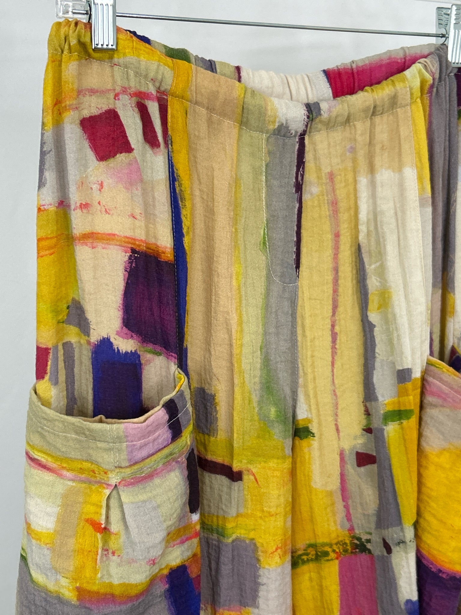 ELEVEN STITCH DESIGN Size L Multi-Color Women Pants