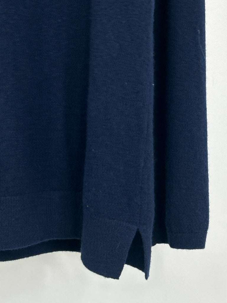 NORDSTROM Women Size XL Navy Cashmere Sweater NWT