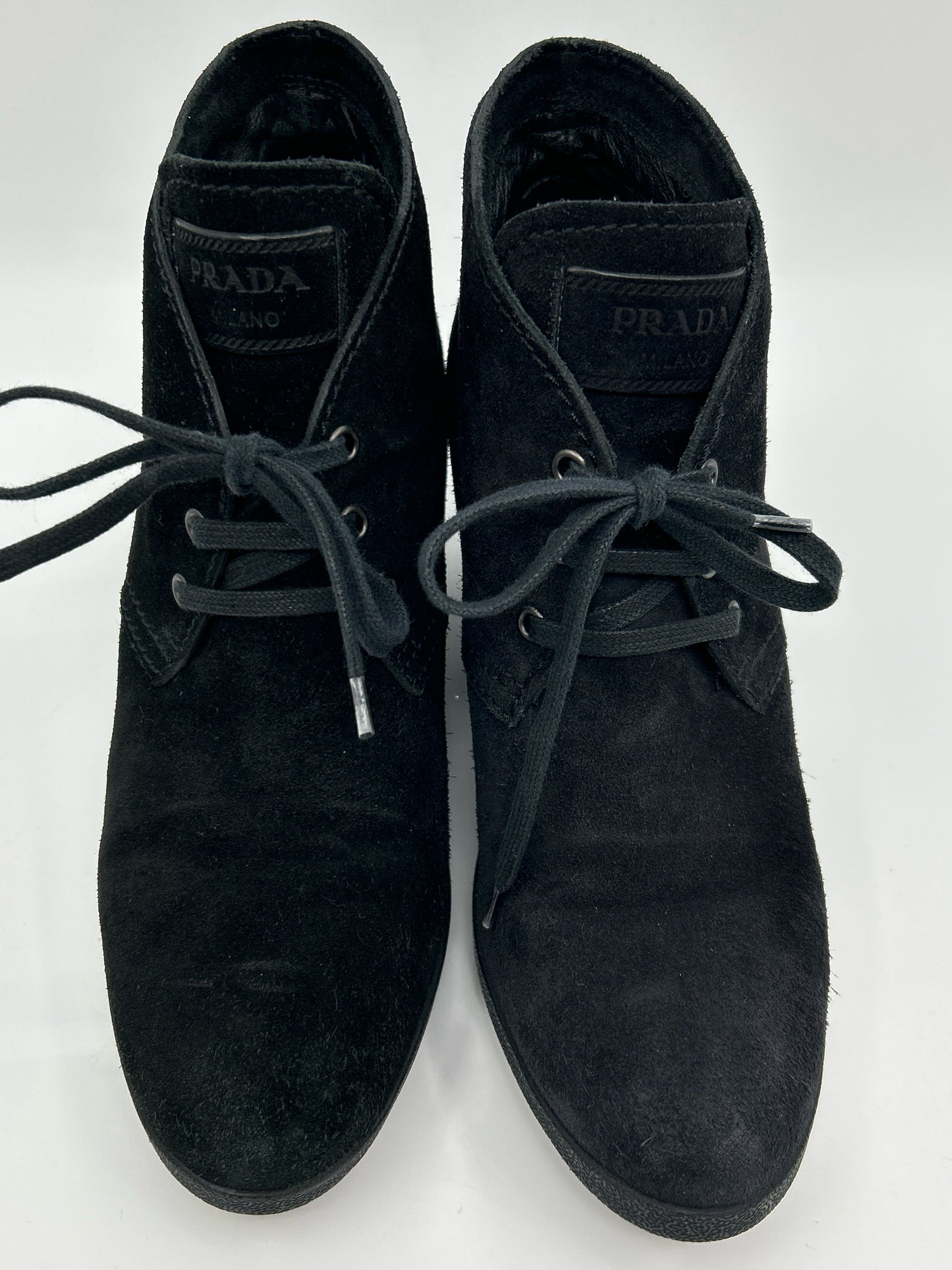 PRADA Size 39.5 Black Women Booties