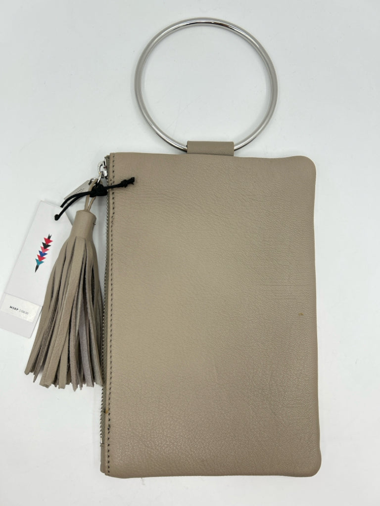 THACKER Taupe Clutch