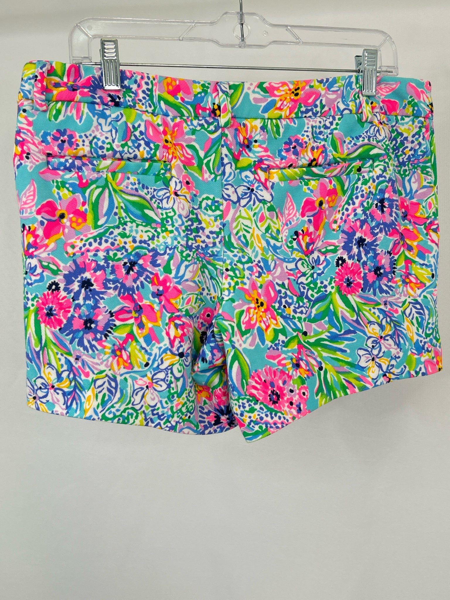 LILLY PULITZER Size 12 Blue floral Women Shorts