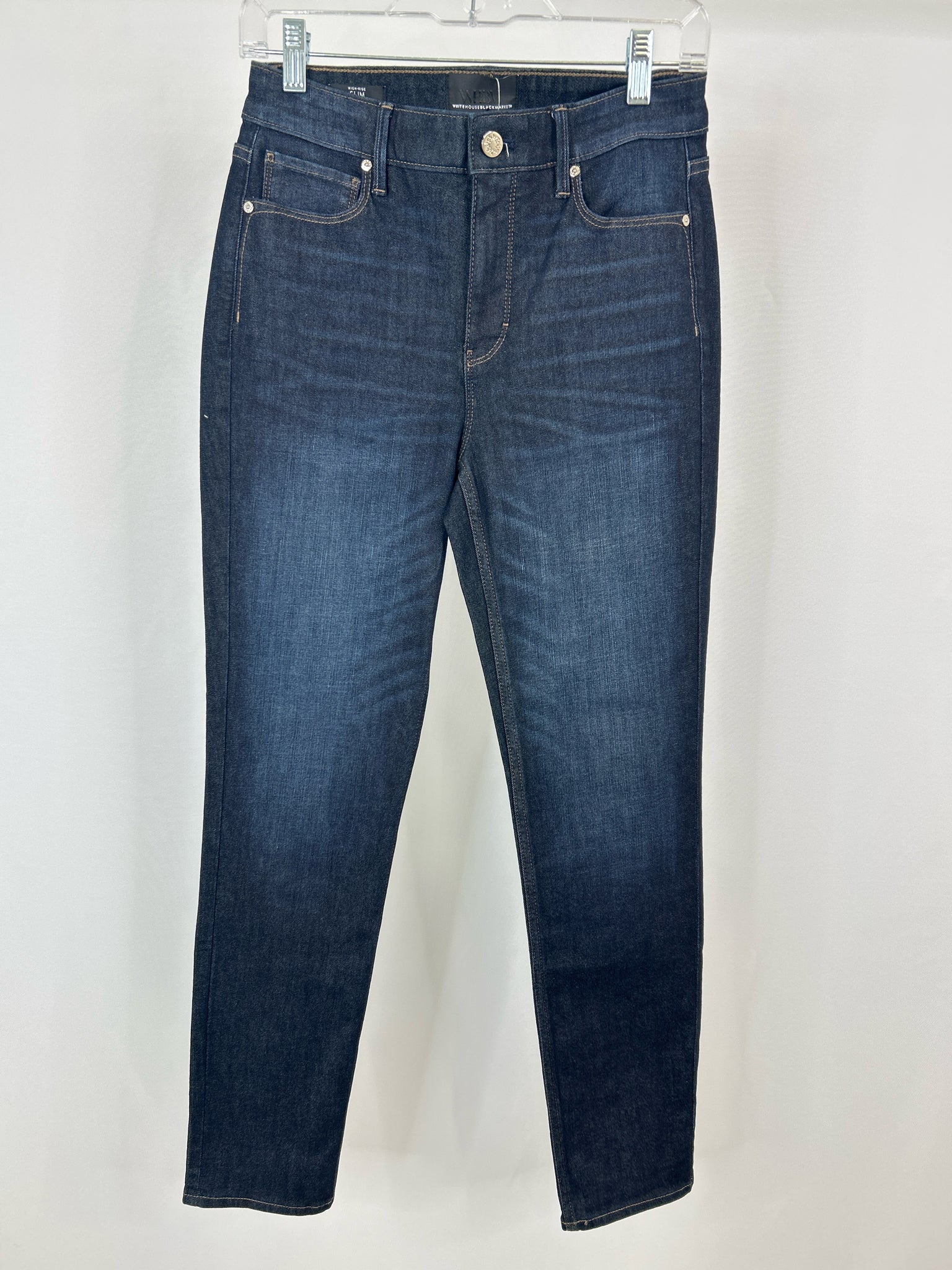 White House Black Market Size 4R Dark Blue Women Jeans NWT