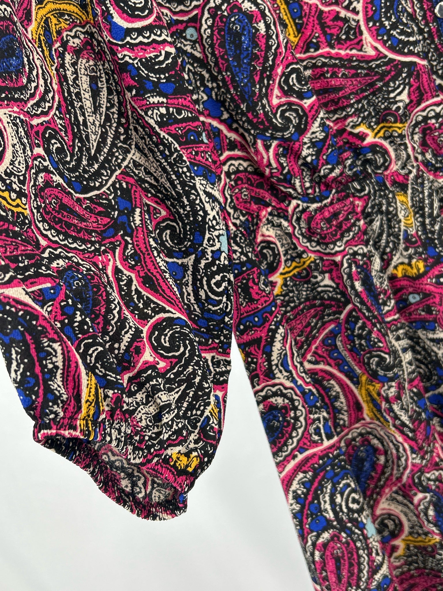 NY COLLECTION Size 2X Fuschia Print Women Dress