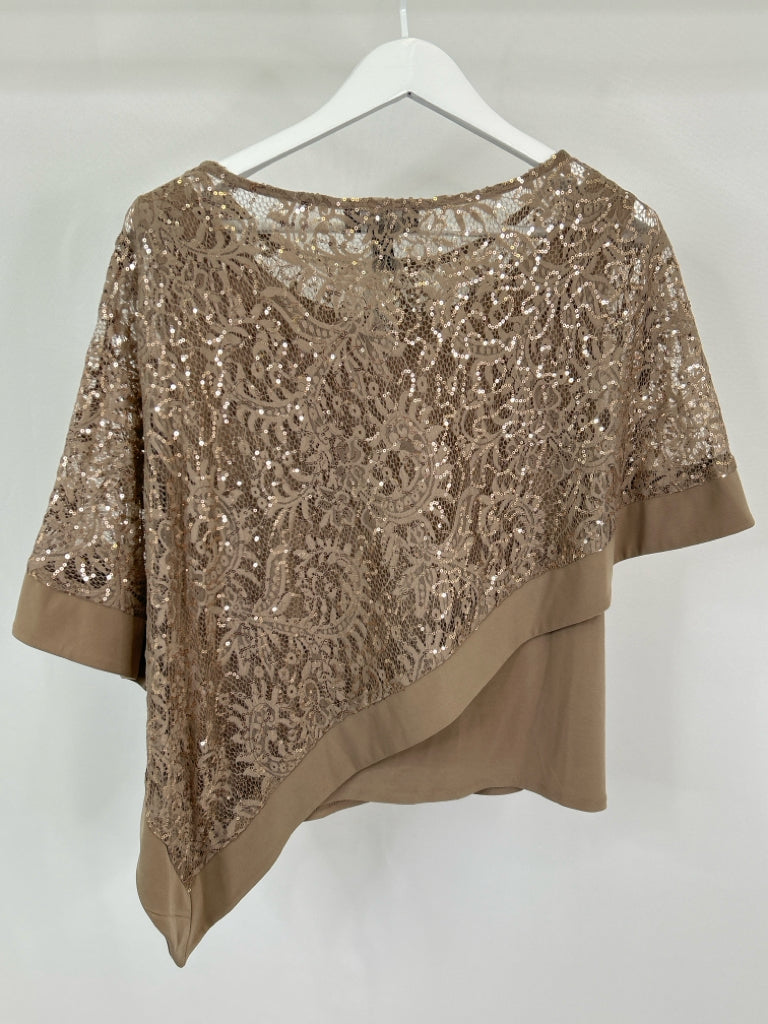 R & M RICHARDS Women Size 12T Tan Top