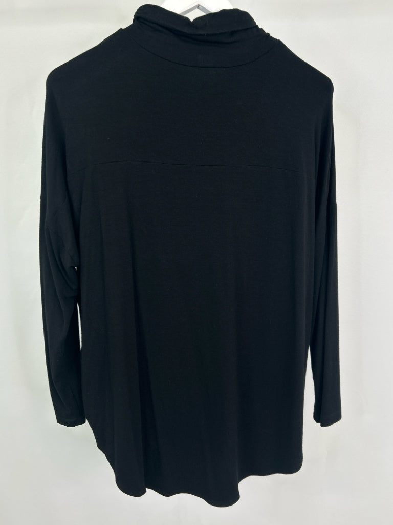 EILEEN FISHER Women Size XL Black Turtleneck