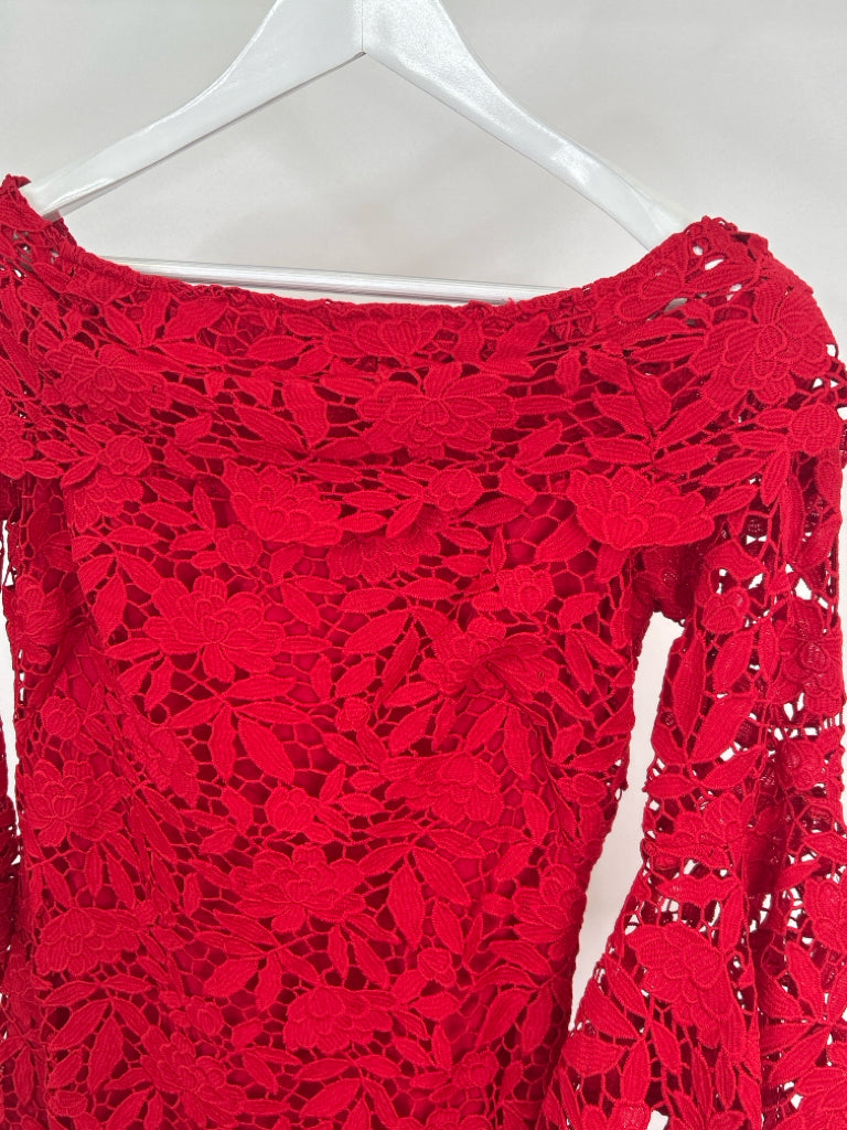 SHOSHANNA Size 4 Red Women's Dress
