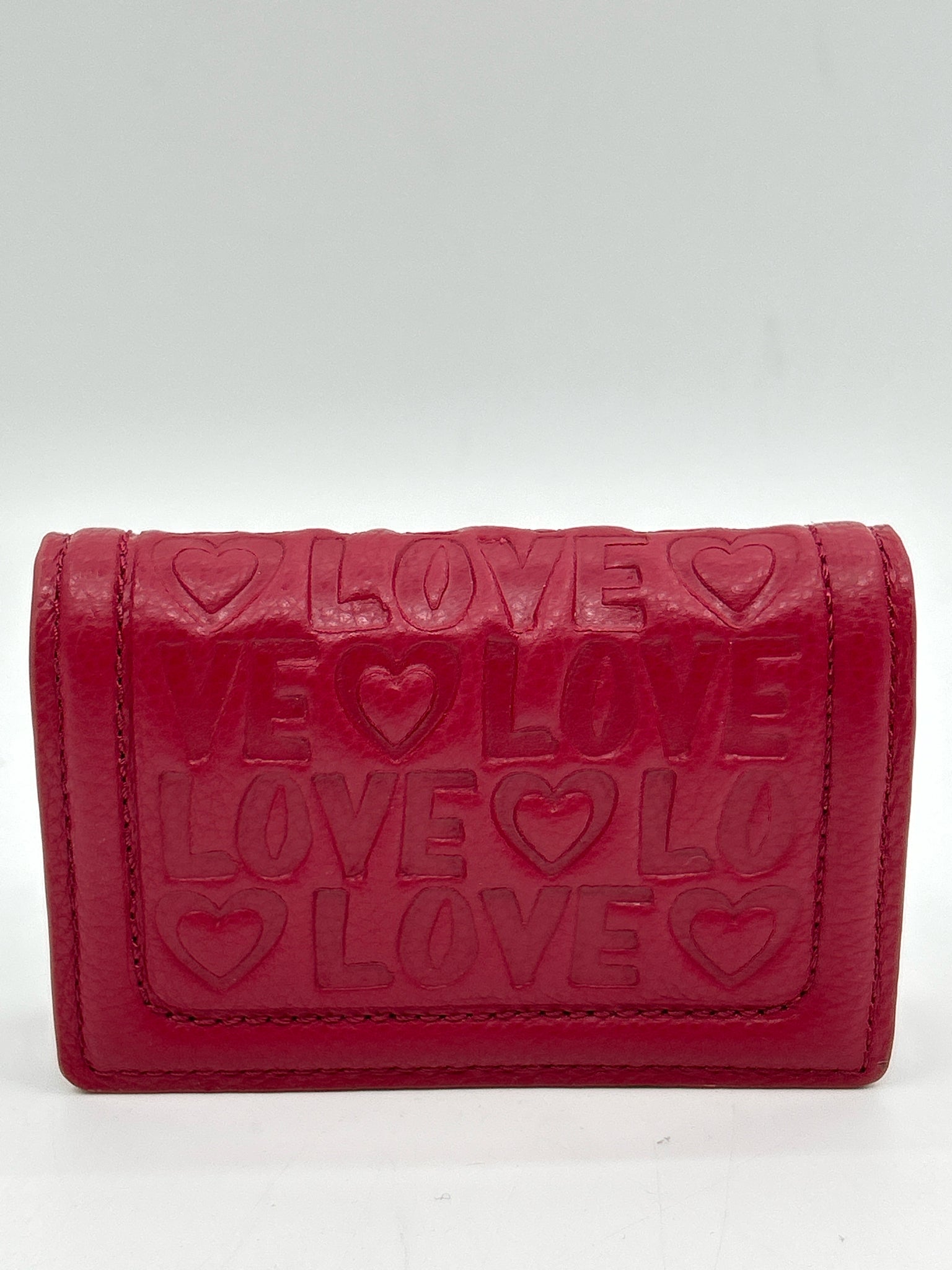 BRIGHTON Red Leather Wallet Card Holder NWT