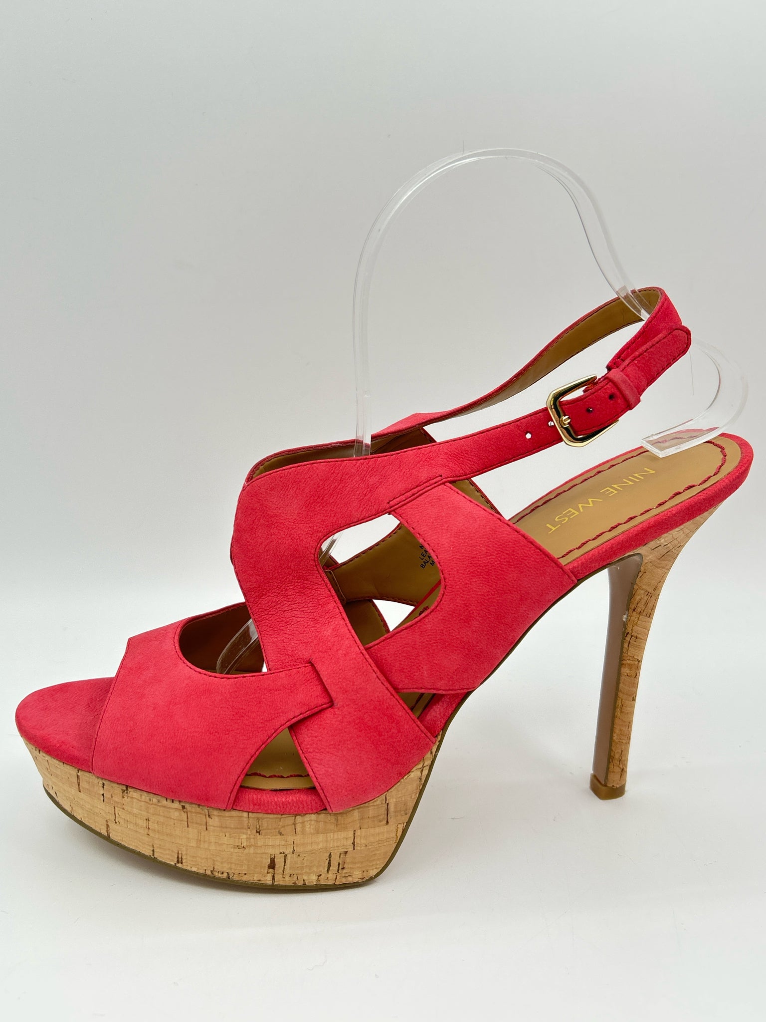 NINE WEST Size 11M salmon Women Sandal NWOB