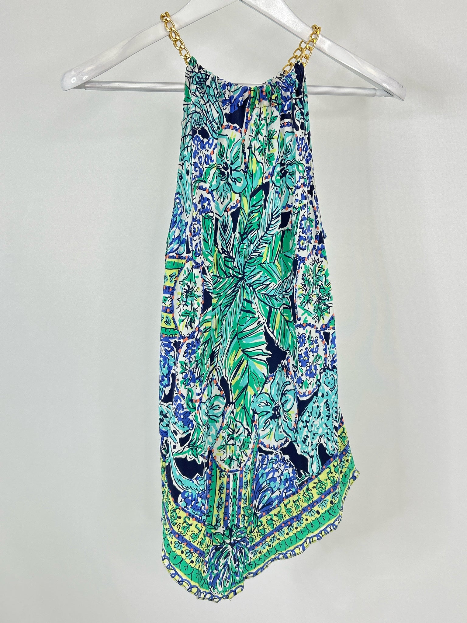 LILLY PULITZER Size XS Blue & Green Women Top