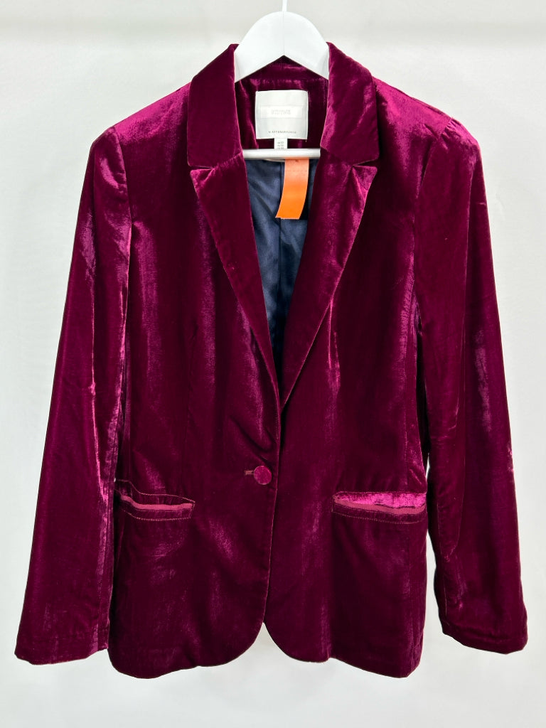 ETT TWA Women Size 12 Burgundy Blazer