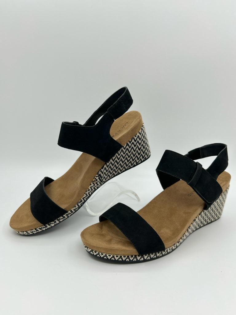 LUCKY BRAND Size 9.5W Black Women's Sandal