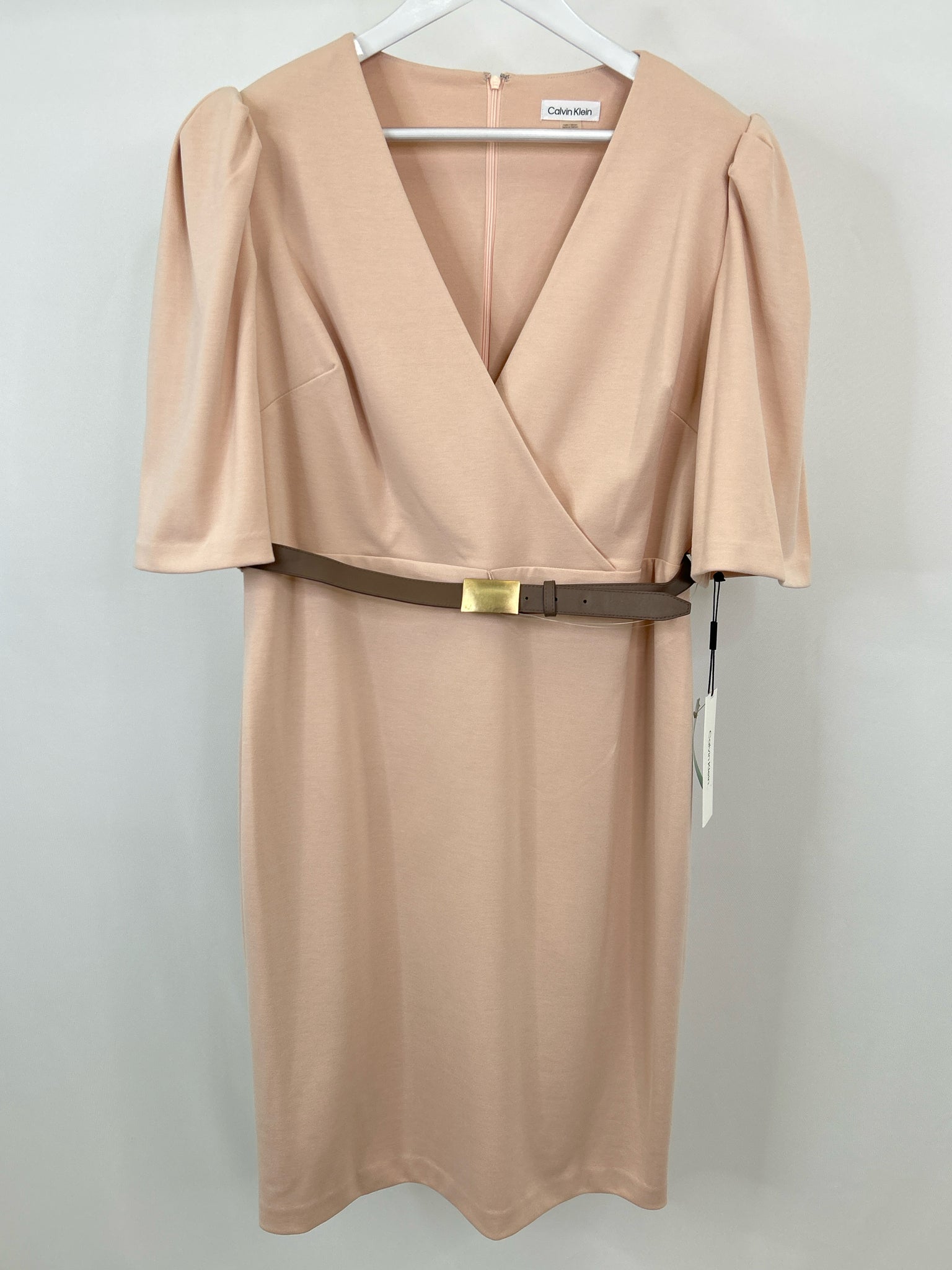 CALVIN KLEIN Size 16 BLUSH Women Dress