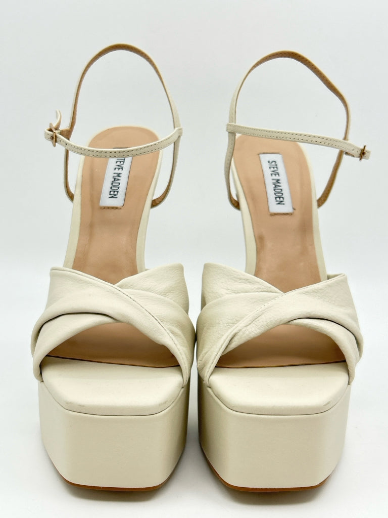 STEVE MADDEN Size 10M BONE Women's Sandal