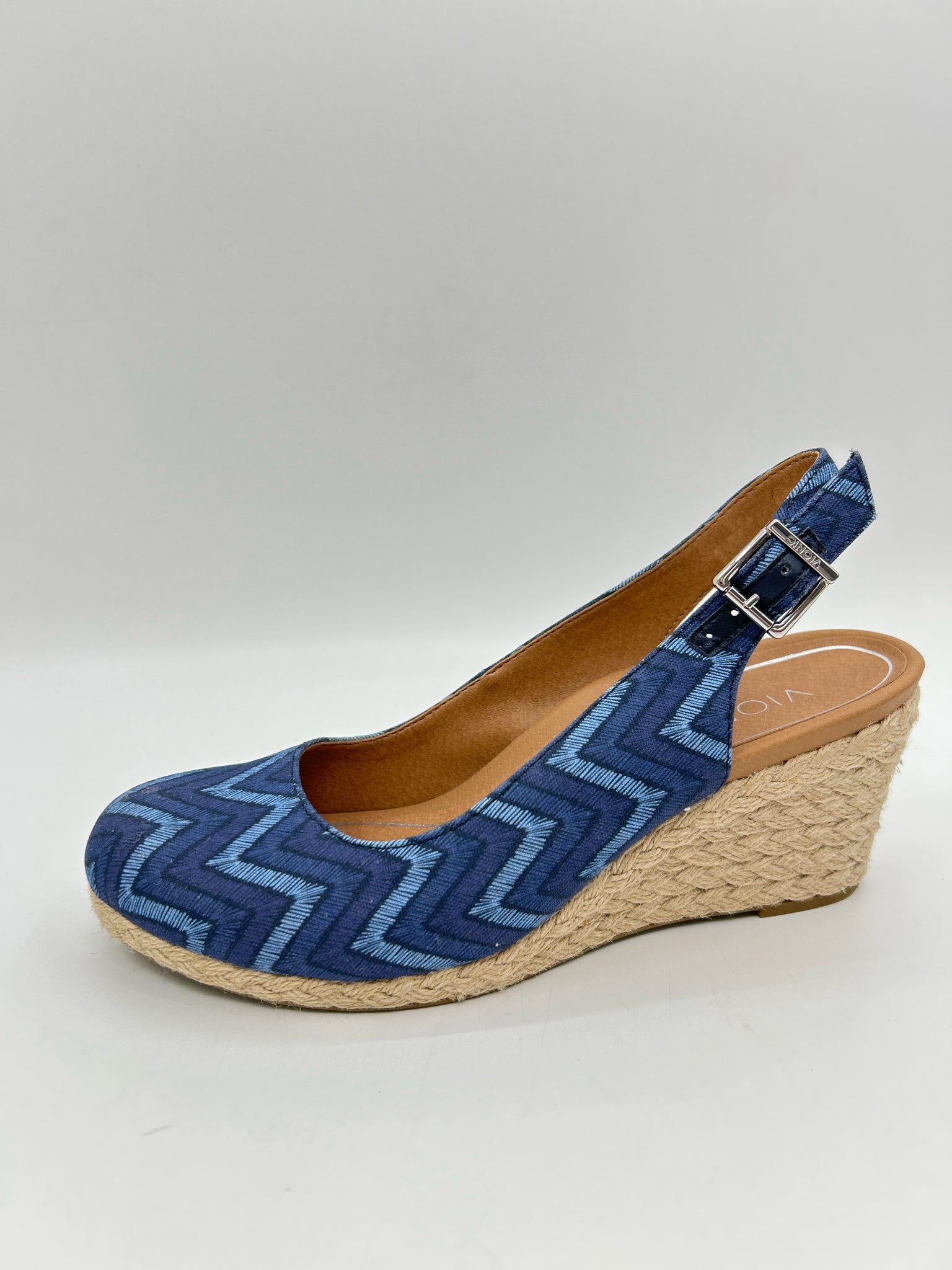 VIONIC Size 7 BLUE AND NAVY Women Sandal