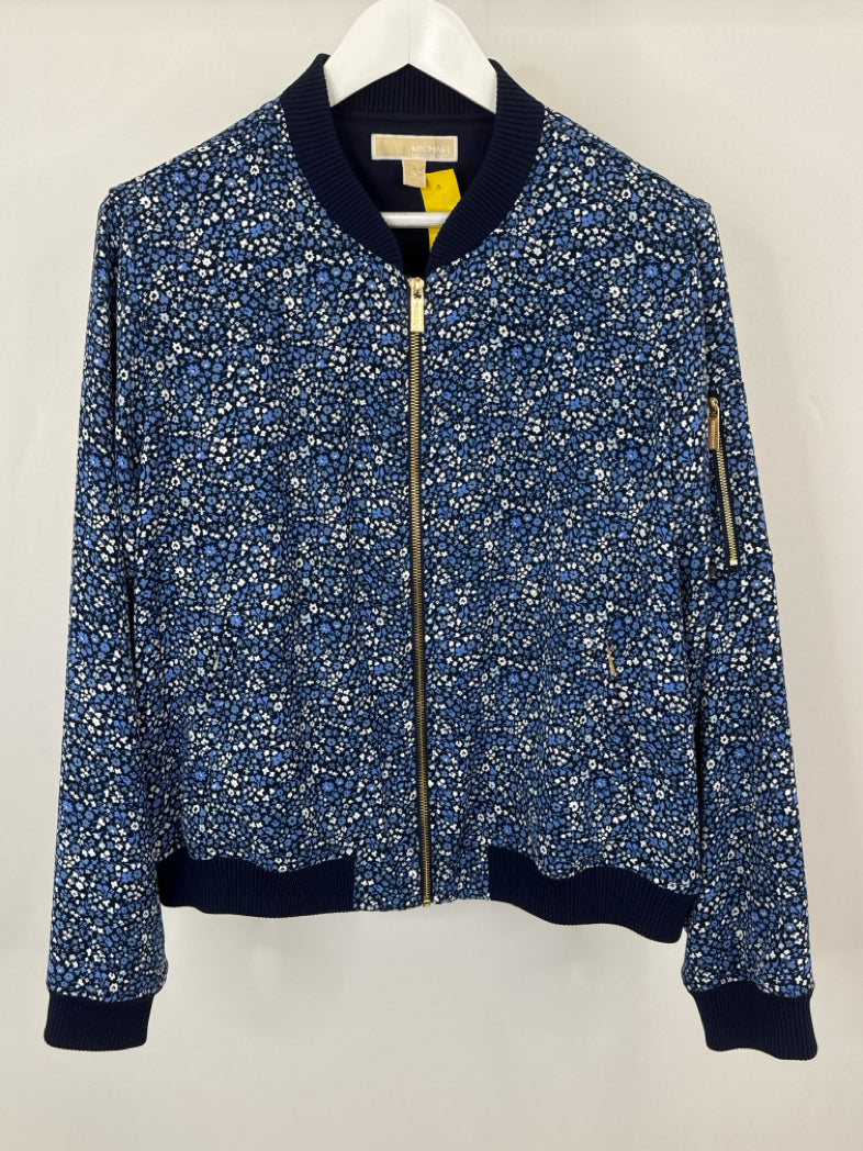 MICHAEL MICHAEL KORS Size XL NAVY FLORAL Women Jacket