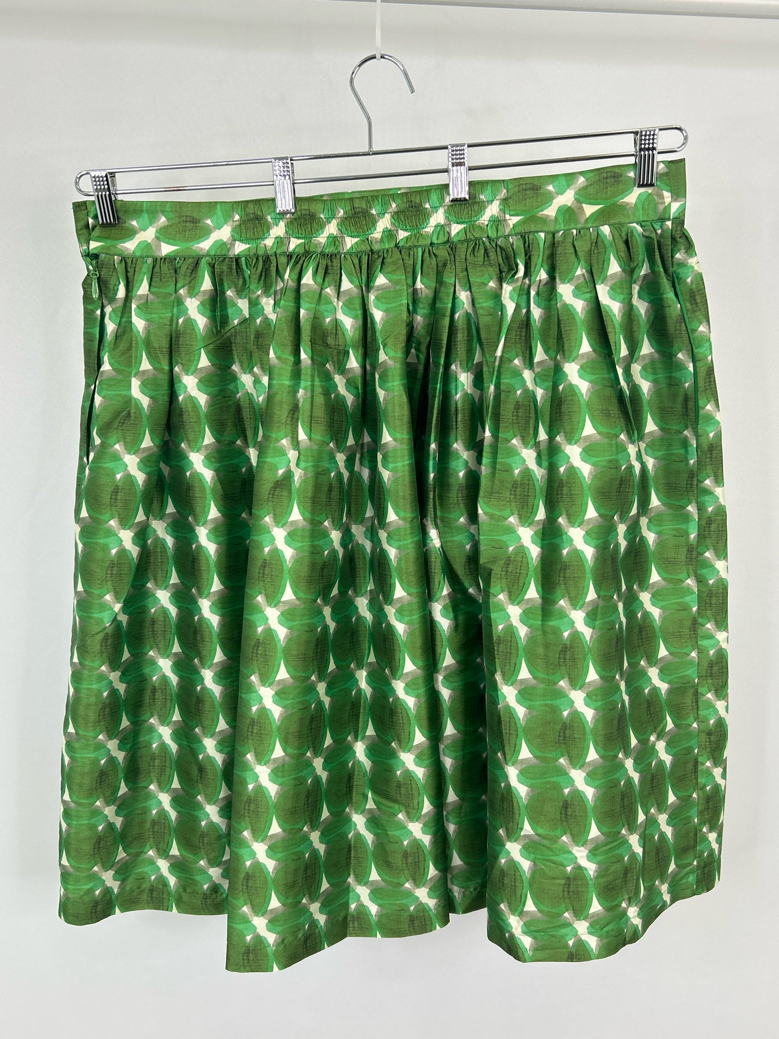 FRANCES VALENTINE Size 1X Green Pattern Women Skirt