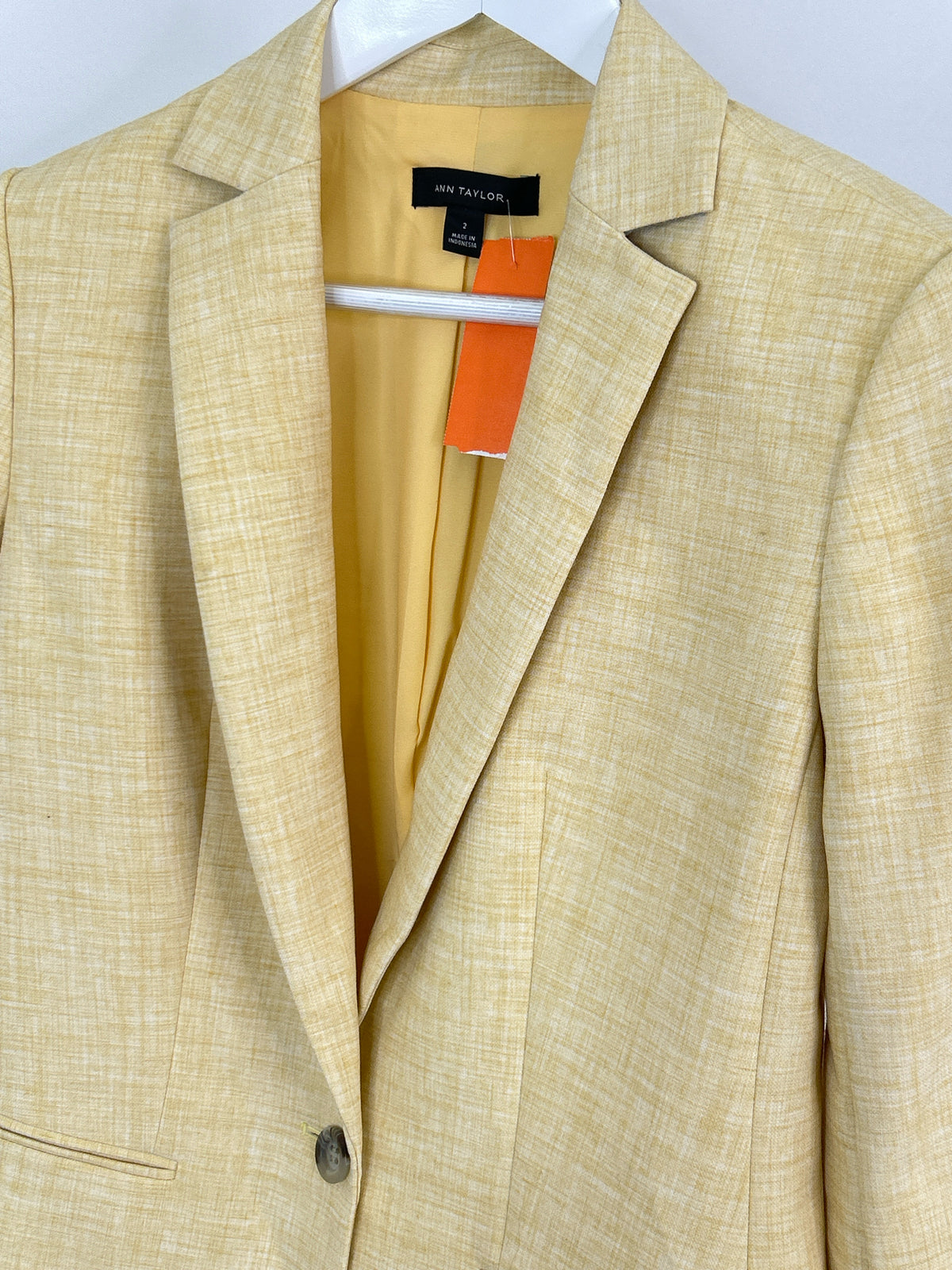 ANN TAYLOR Size 2 Yellow Women Blazer