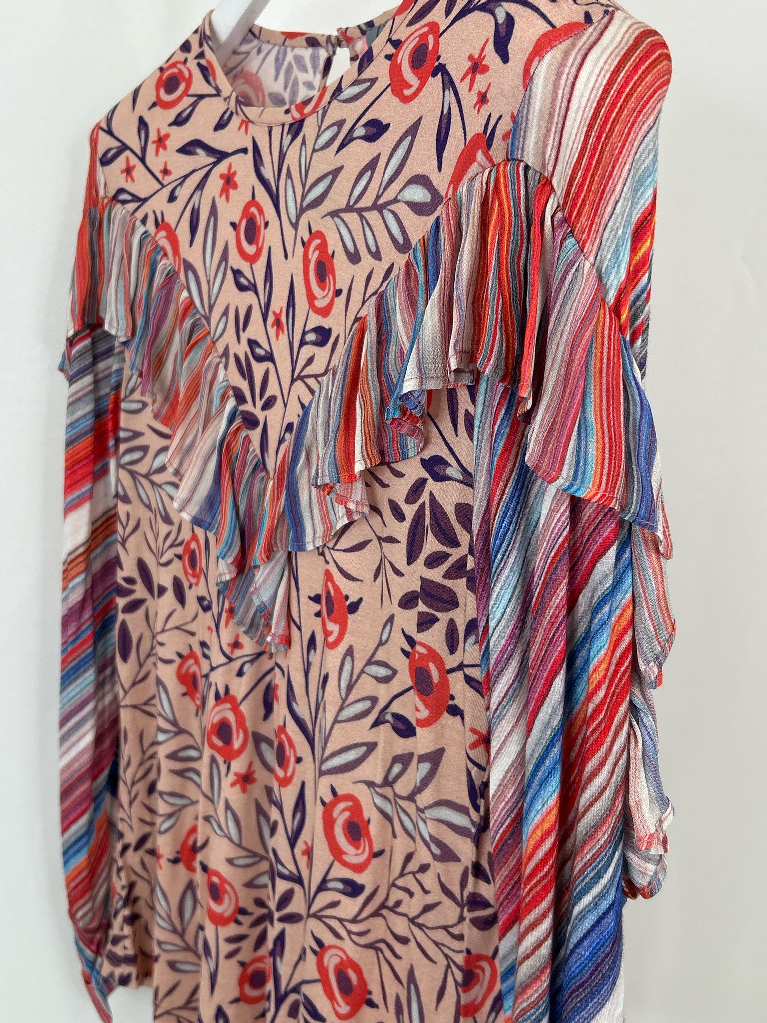 BL^NK LONDON Size S Pink and Blue Women Top