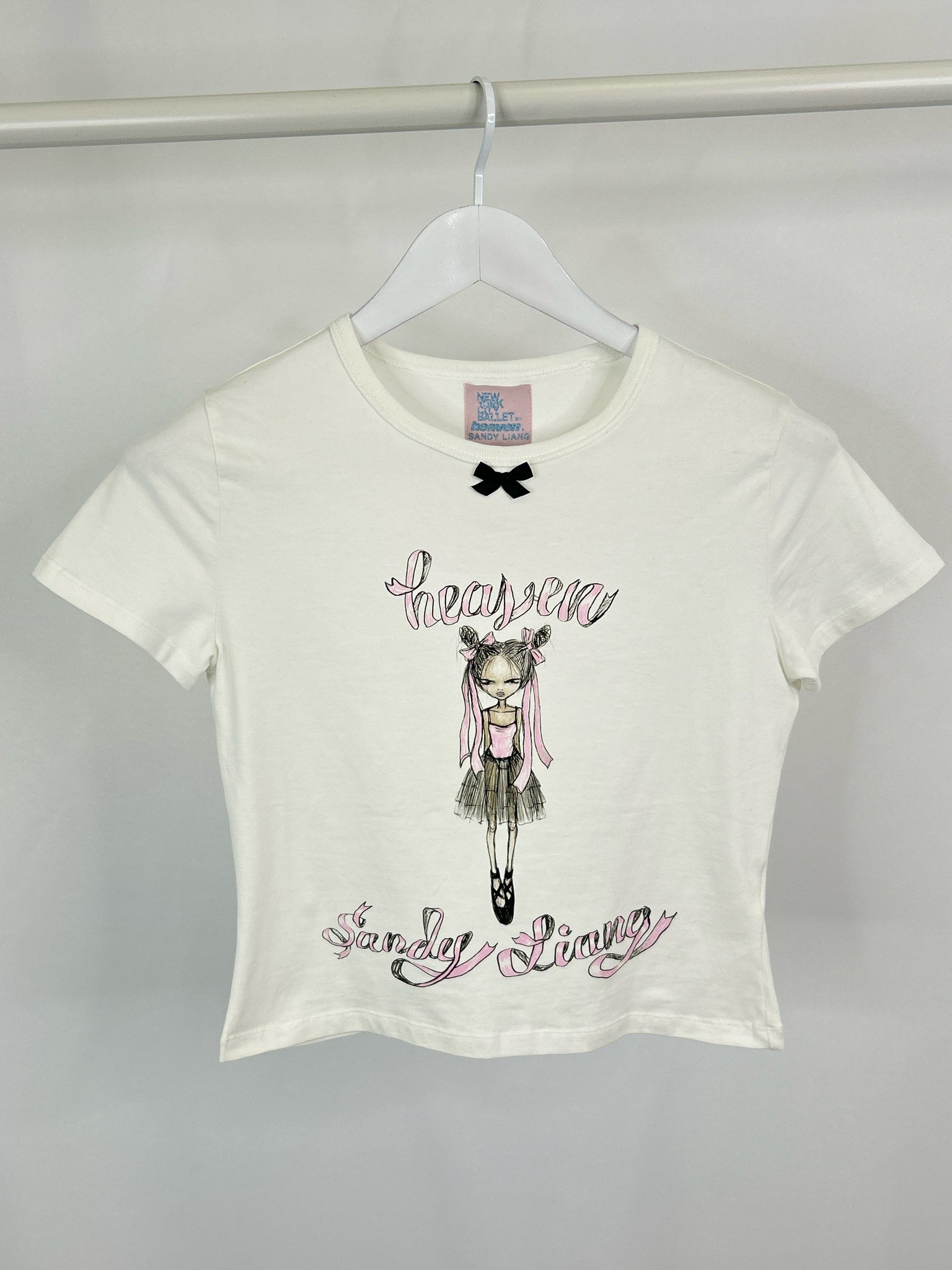 Heaven & Sandy Liang Size M White Women T-shirt