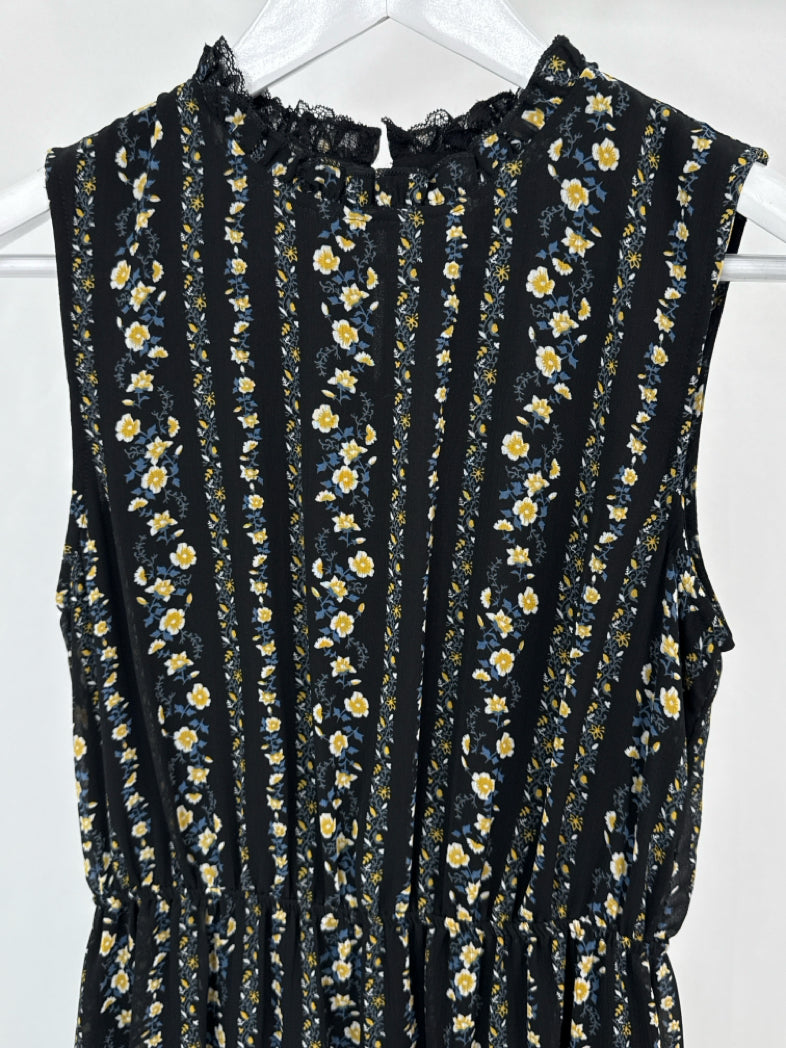 Moon River Size S Black Print Dress