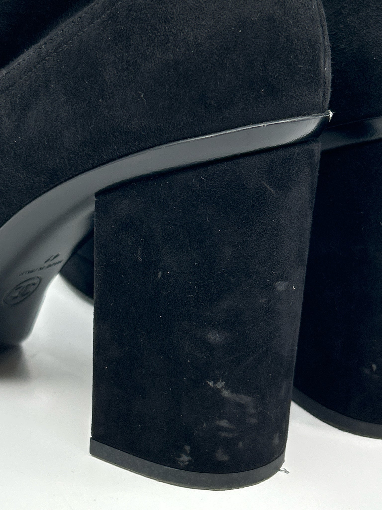 CHANEL Size 41/10 Black Women Booties