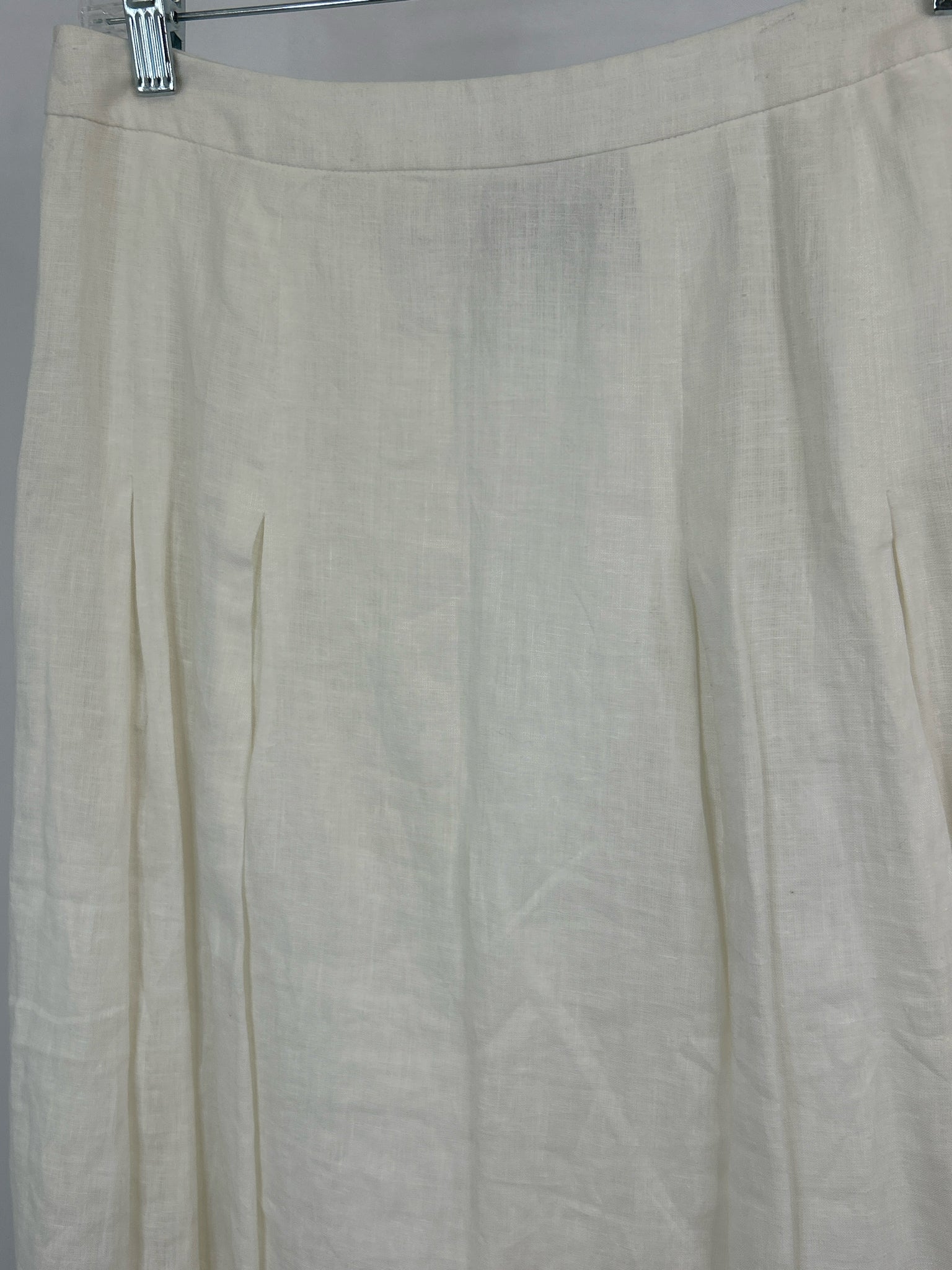 JONES NEW YORK Size 6 Cream Women Skirt