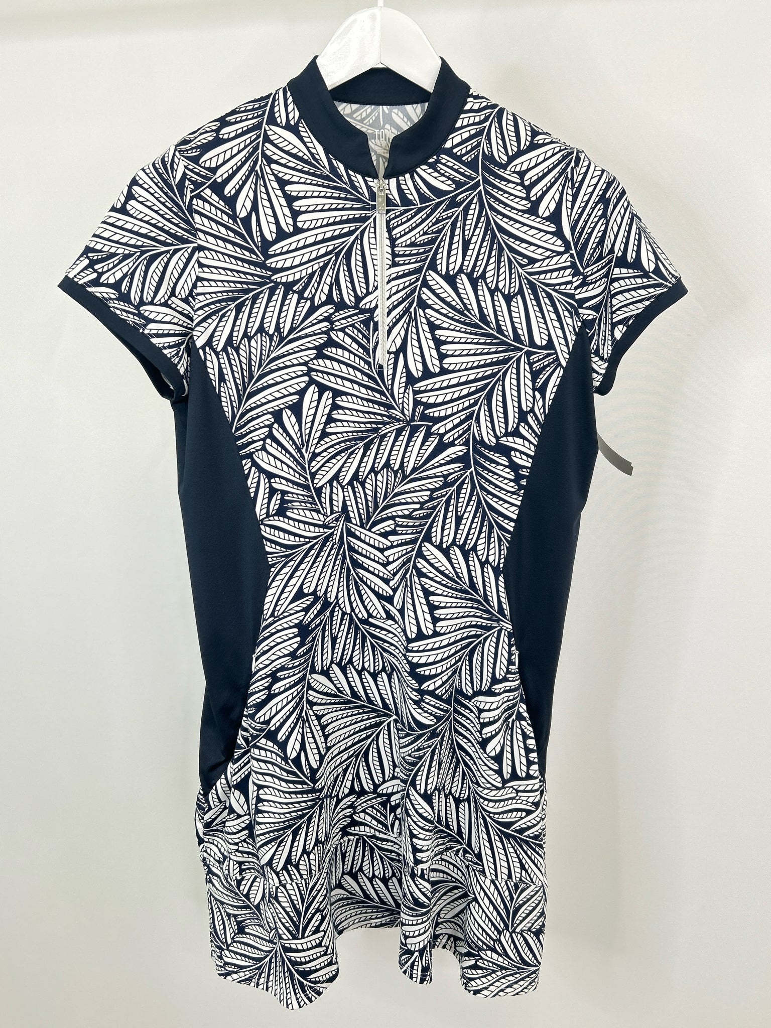 TAIL Size M Navy Print Women Dress