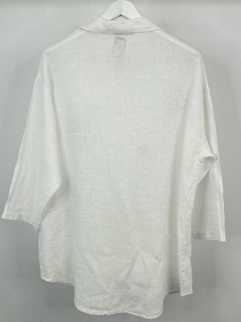 MILIO-MILANO Size L White Women's Tunic