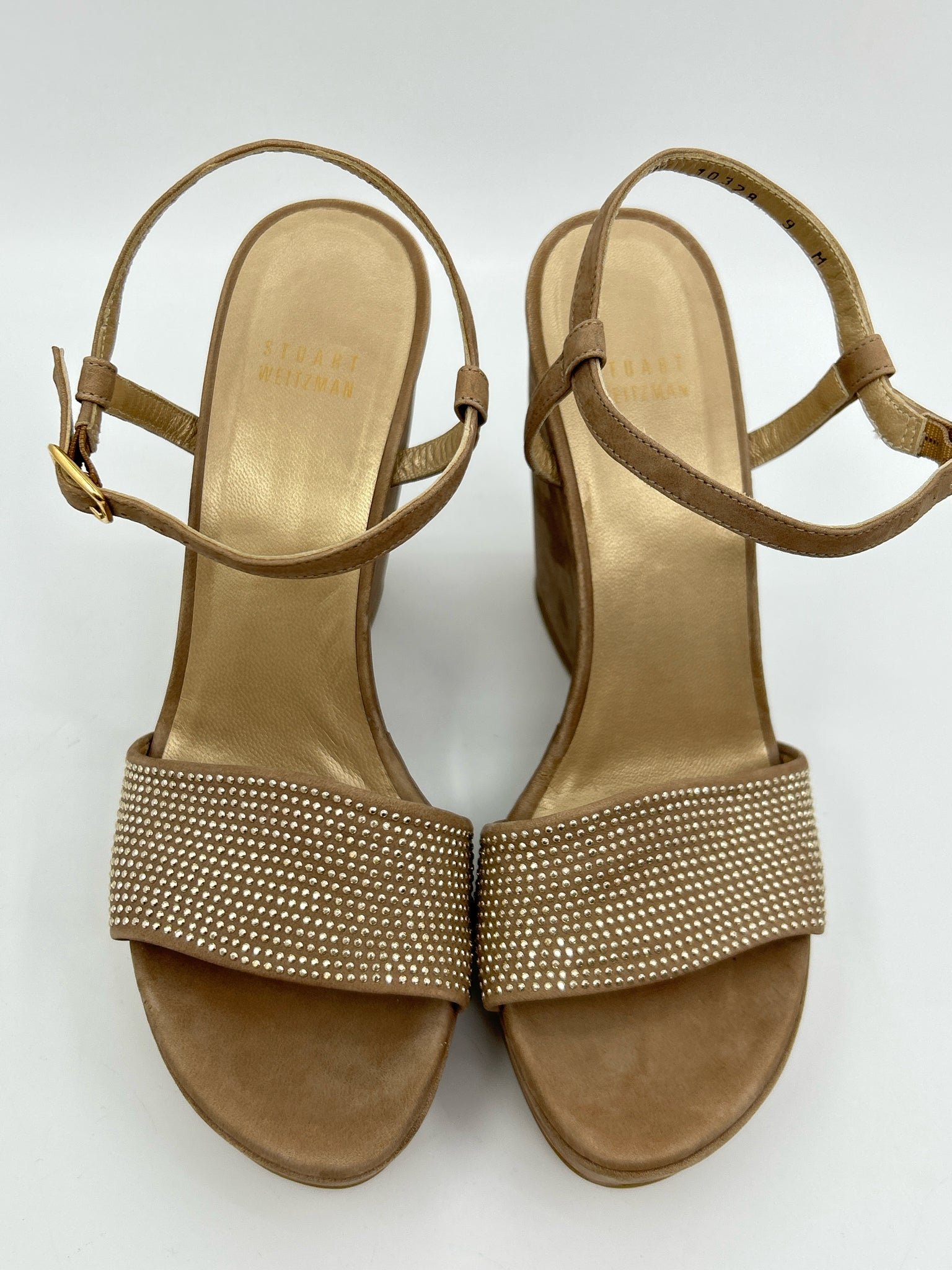 STUART WEITZMAN Size 9M Taupe Women Sandal