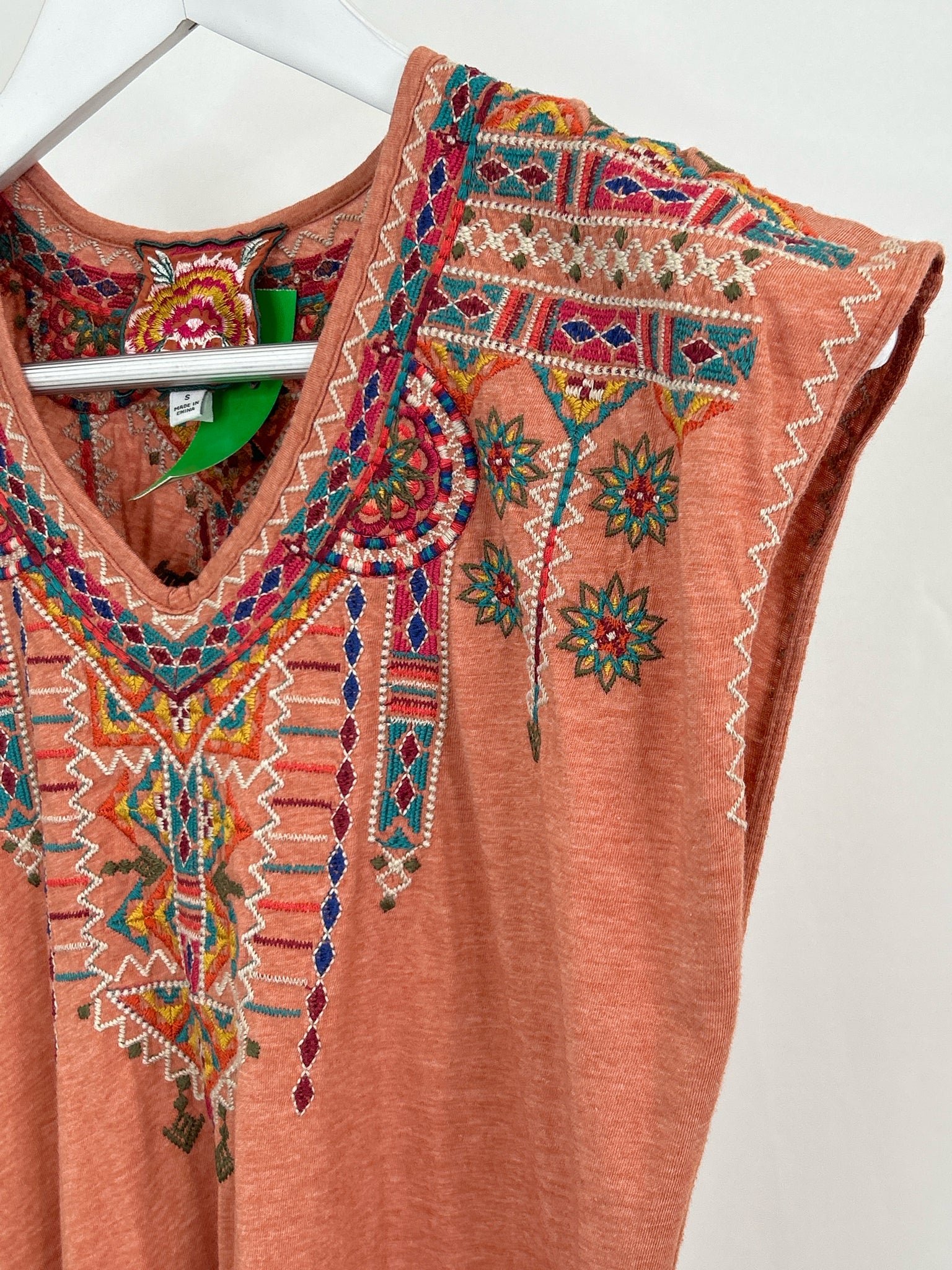 JOHNNY WAS Size S Pale Orange Women Top