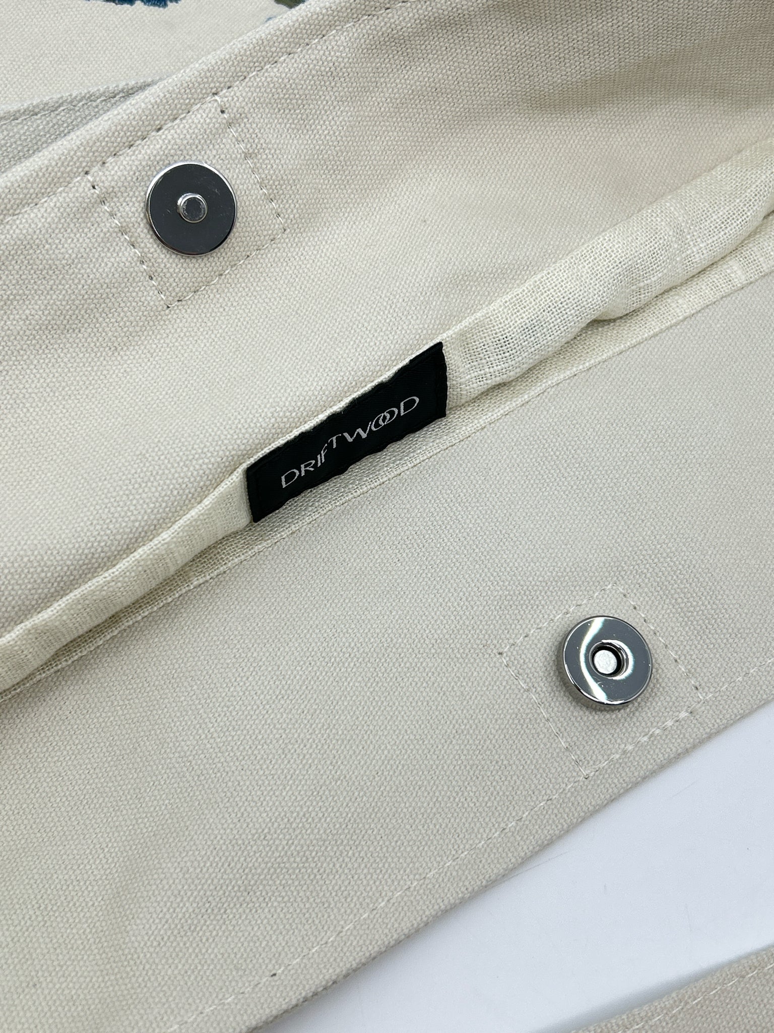 DRIFTWOOD Cream and Blue Women Tote