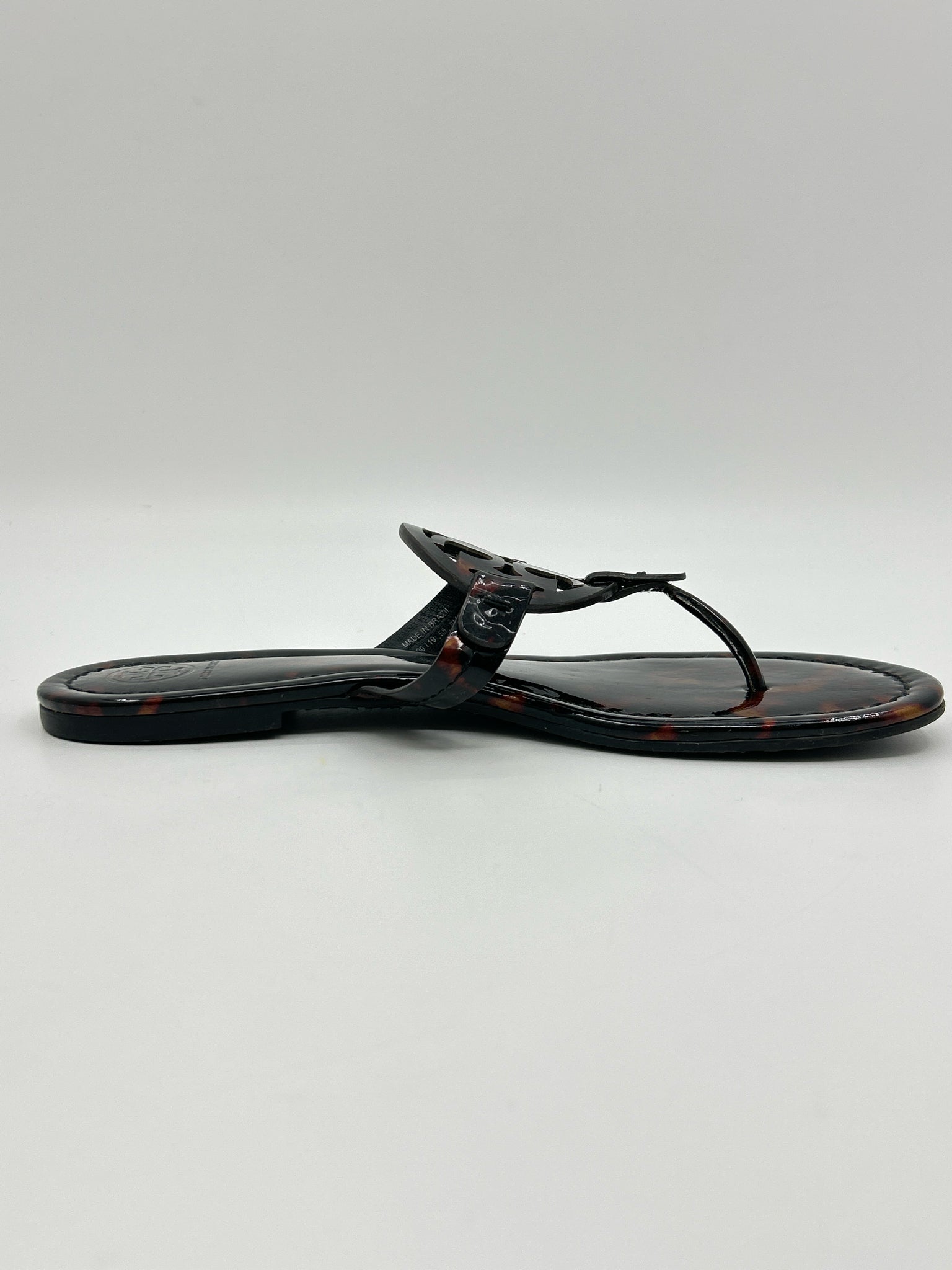 TORY BURCH Size 8M BROWN & BLACK Women Sandal