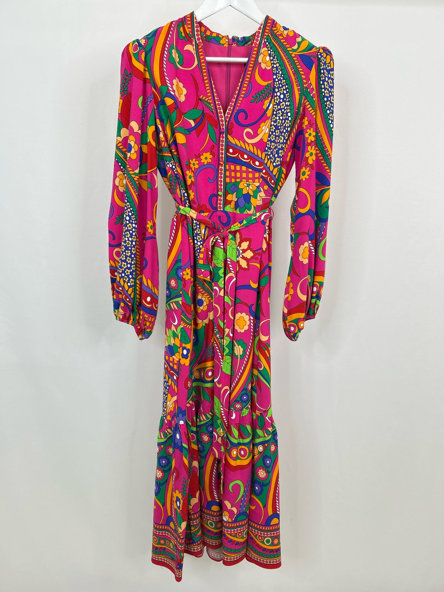 ADRIANNA ADRIANNA PAPELL Size 6 Pink Print Women Dress
