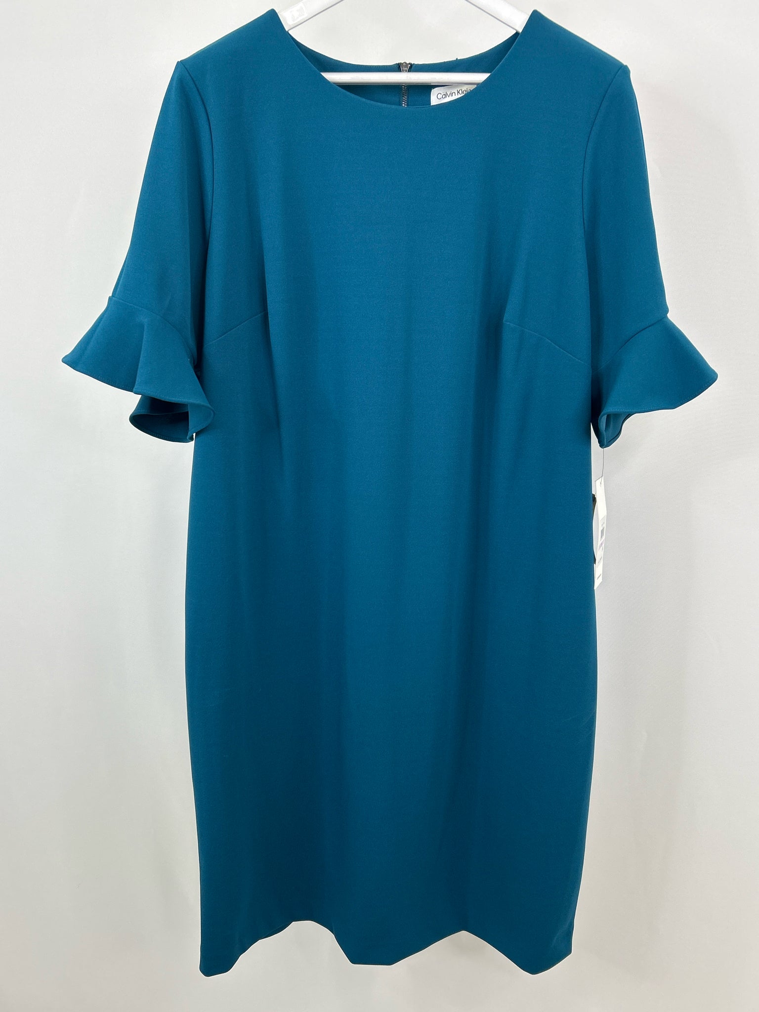 CALVIN KLEIN Size 22W Teal Women Dress