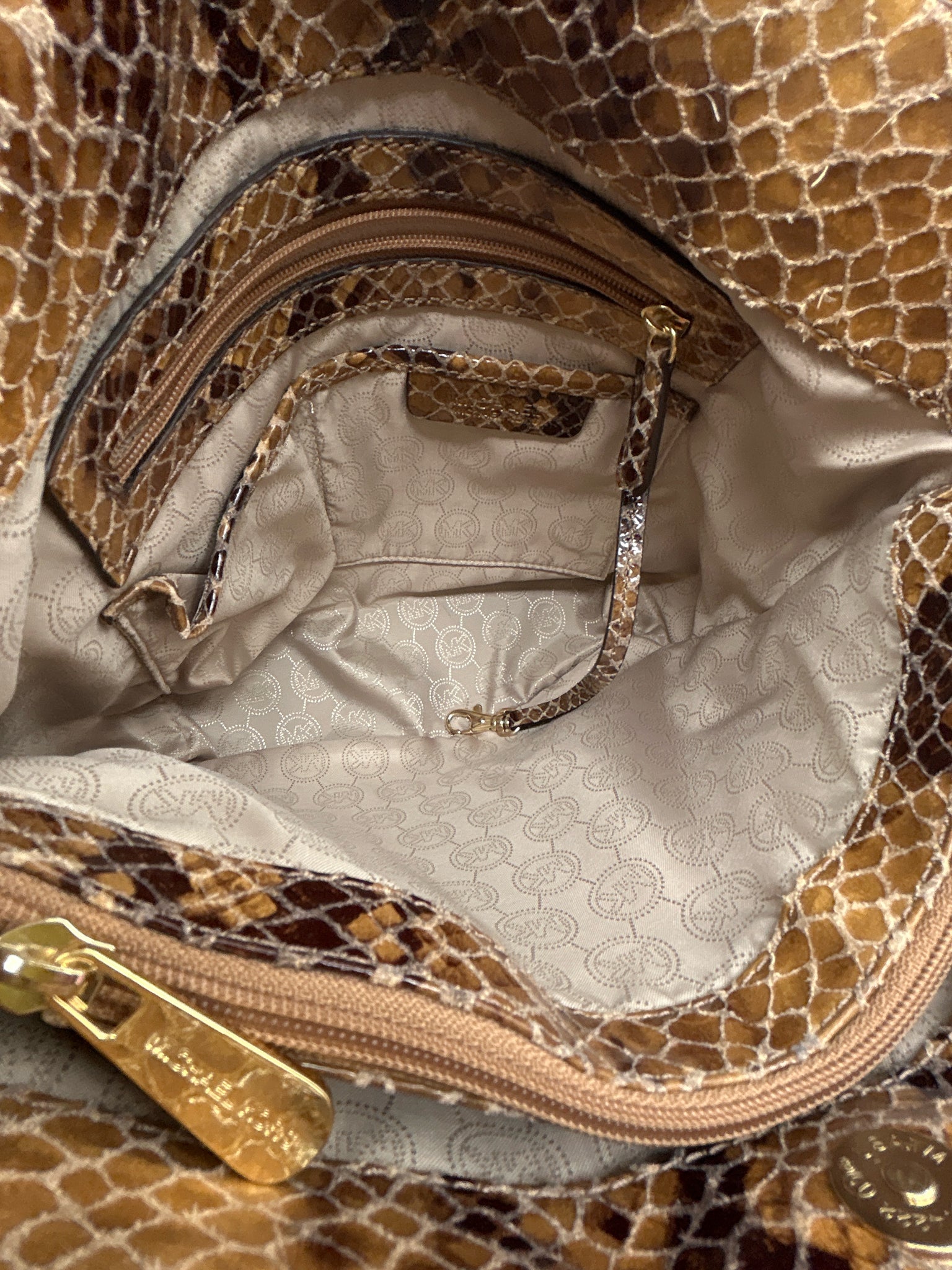 MICHAEL MICHAEL KORS Brown Print Women Tote